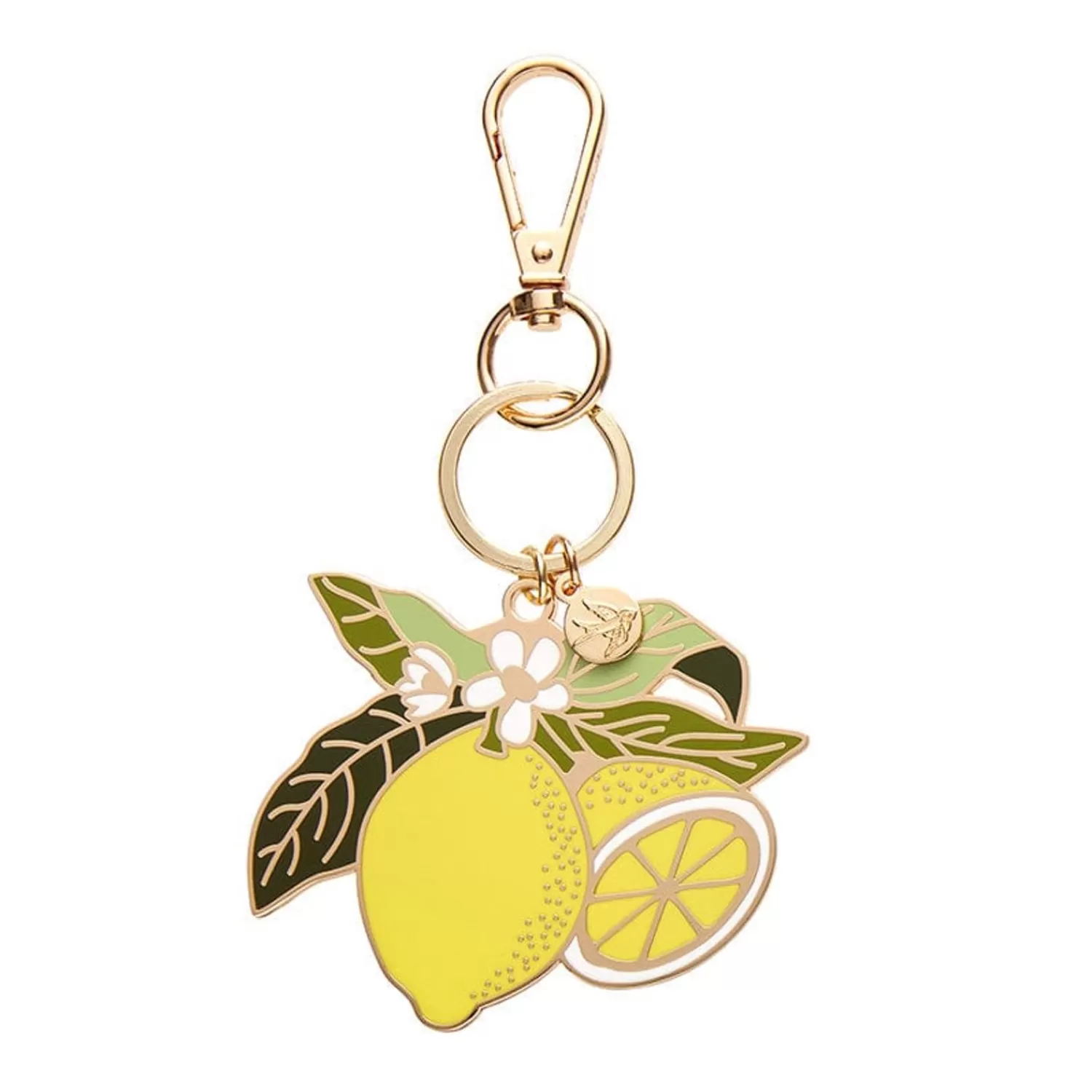 Lemon Drop Enamel Key Ring*Erstwilder Clearance