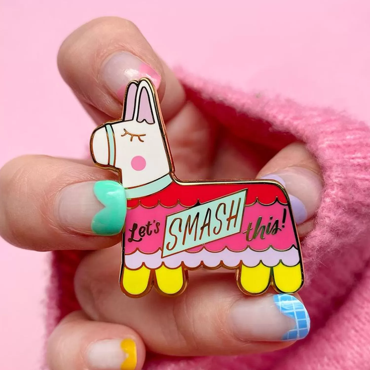 Let'S Smash This Enamel Pin*Erstwilder New