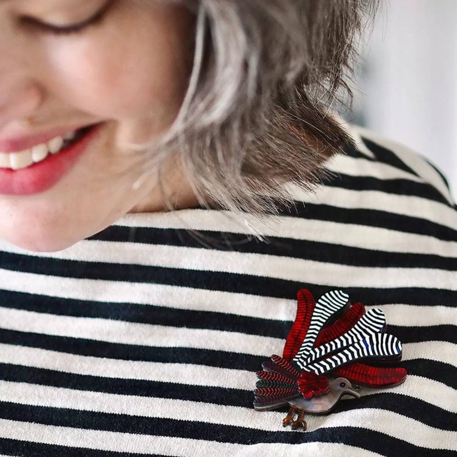 Lilly Lyre Bird Brooch*Erstwilder Outlet