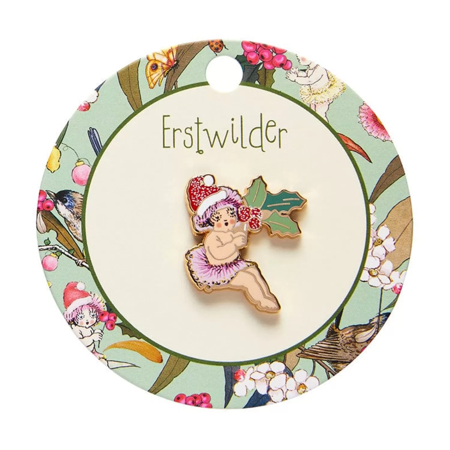 Little Ragged Christmas Blossom Enamel Pin*Erstwilder Shop