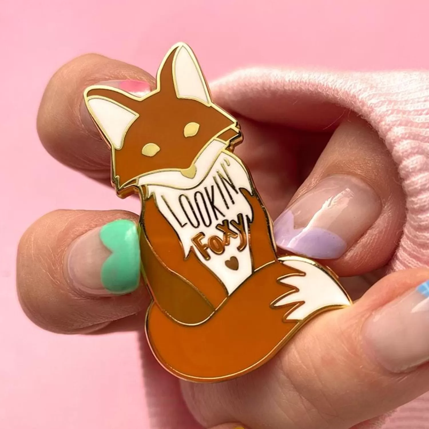 Lookin' Foxy Enamel Pin*Erstwilder Flash Sale