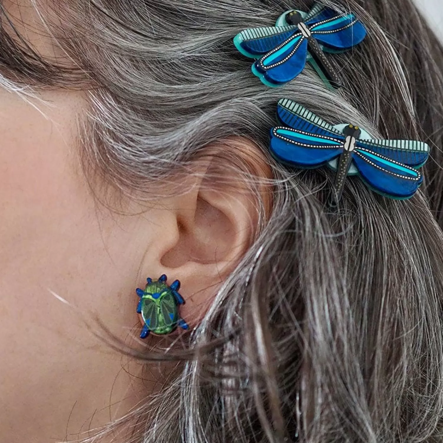 Luck Of The Beetle Earrings*Erstwilder Clearance