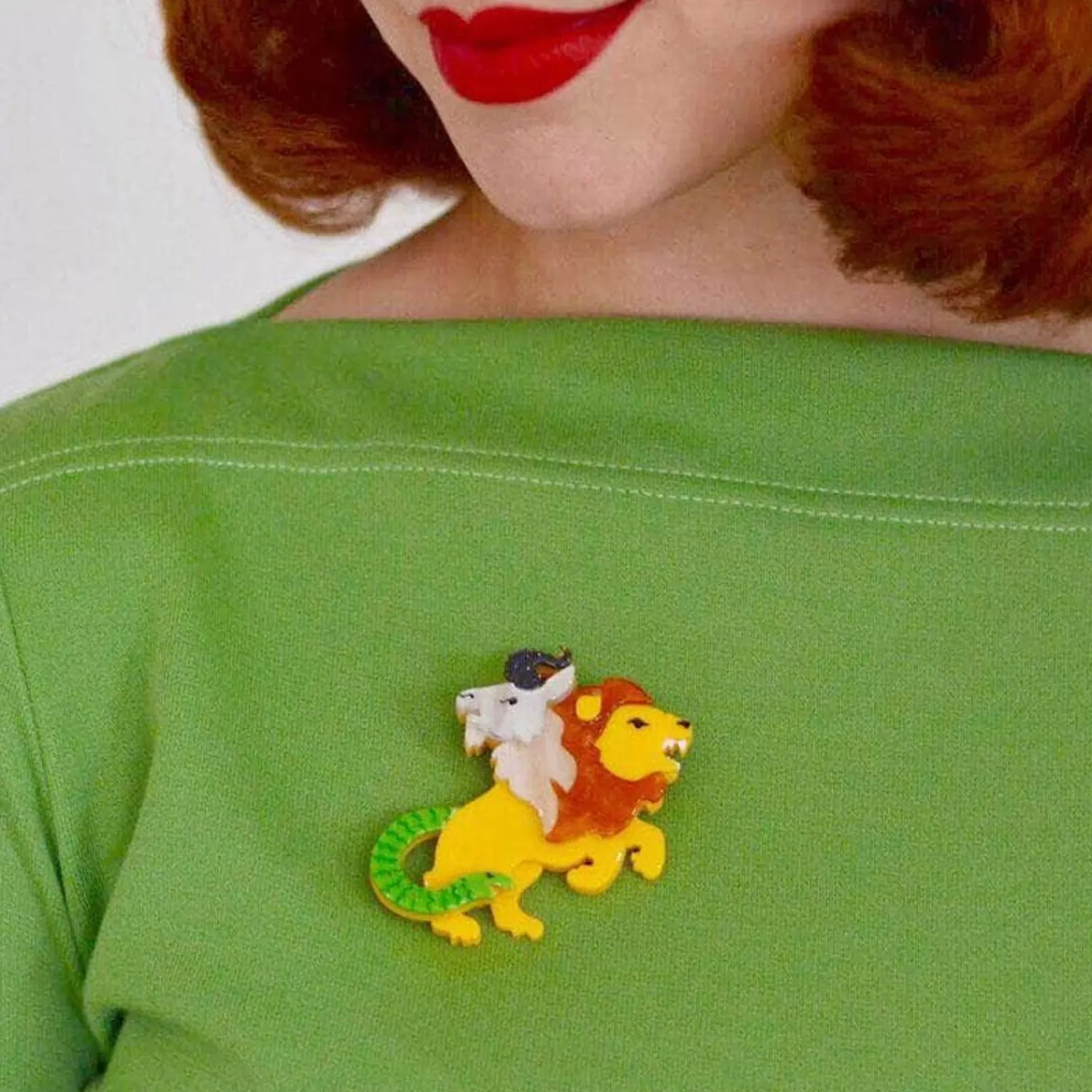 Lycia Chimera Brooch*Erstwilder Shop