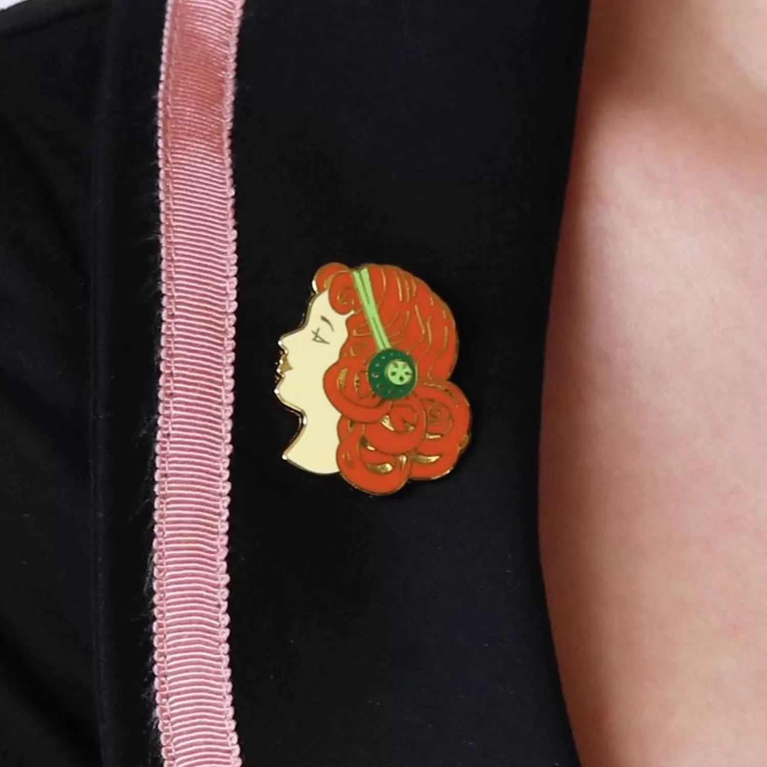 Mademoiselle Bernhardt Enamel Pin*Erstwilder Store