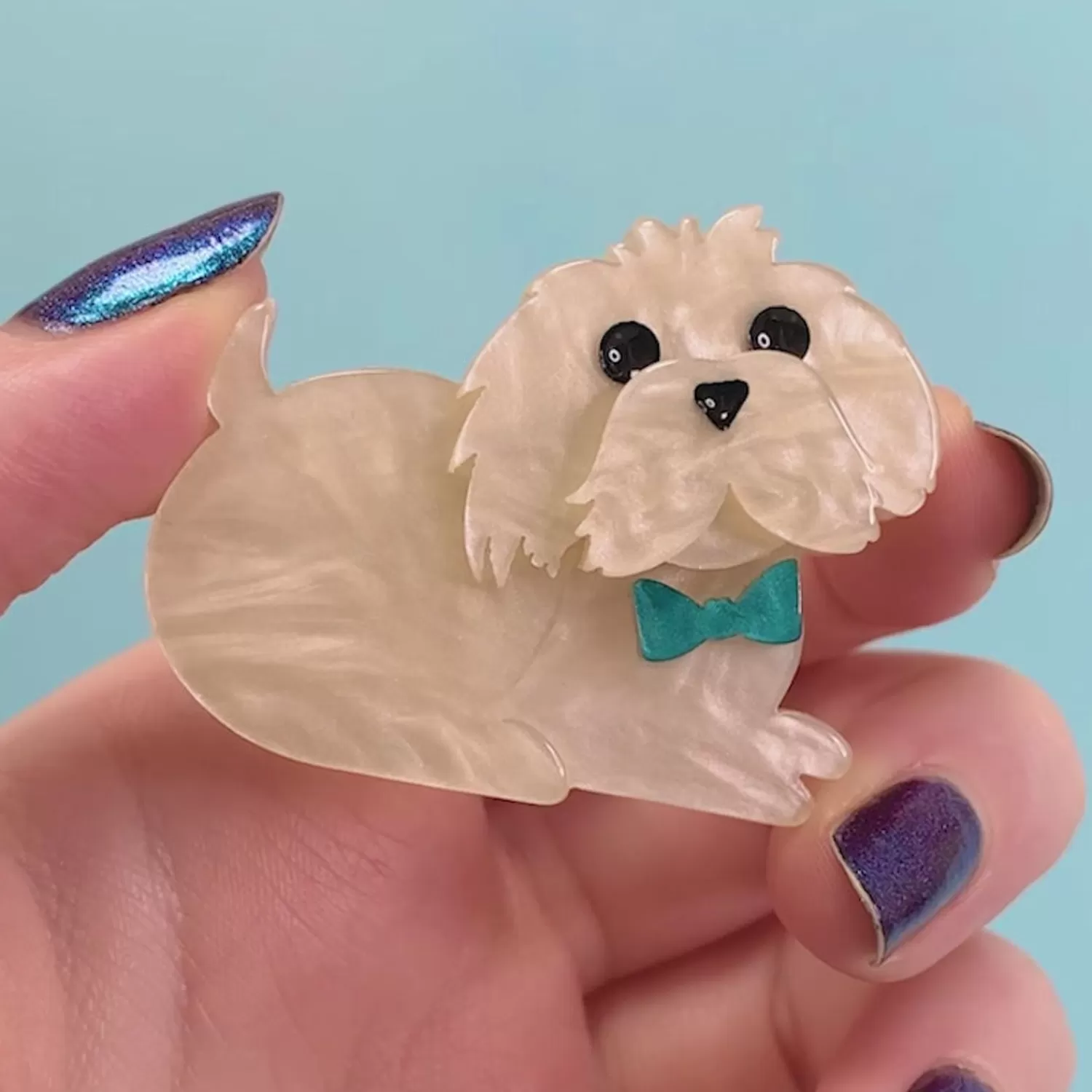 Marc The Maltese Mini Brooch*Erstwilder Clearance