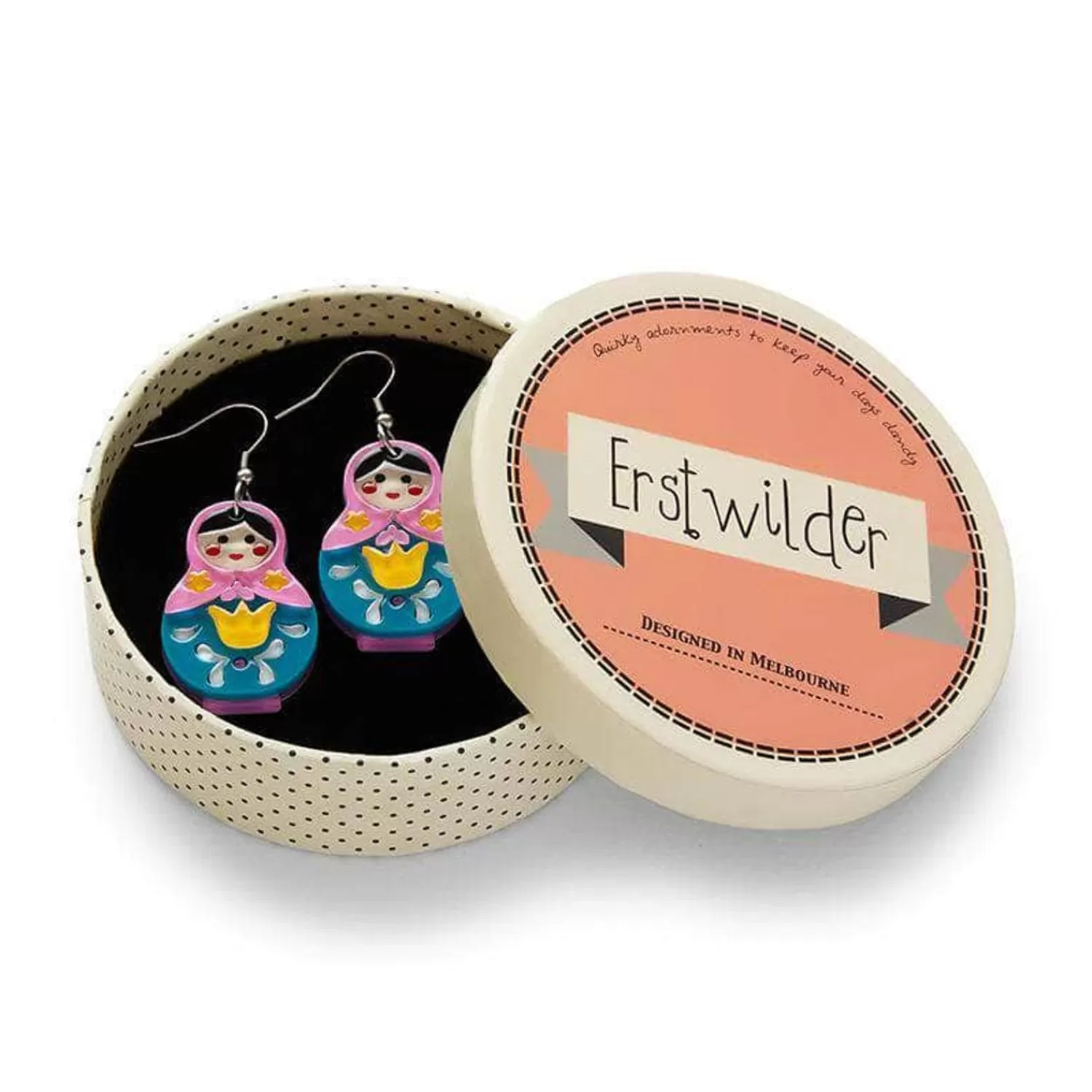 Matryoshka Memories Earrings*Erstwilder Hot