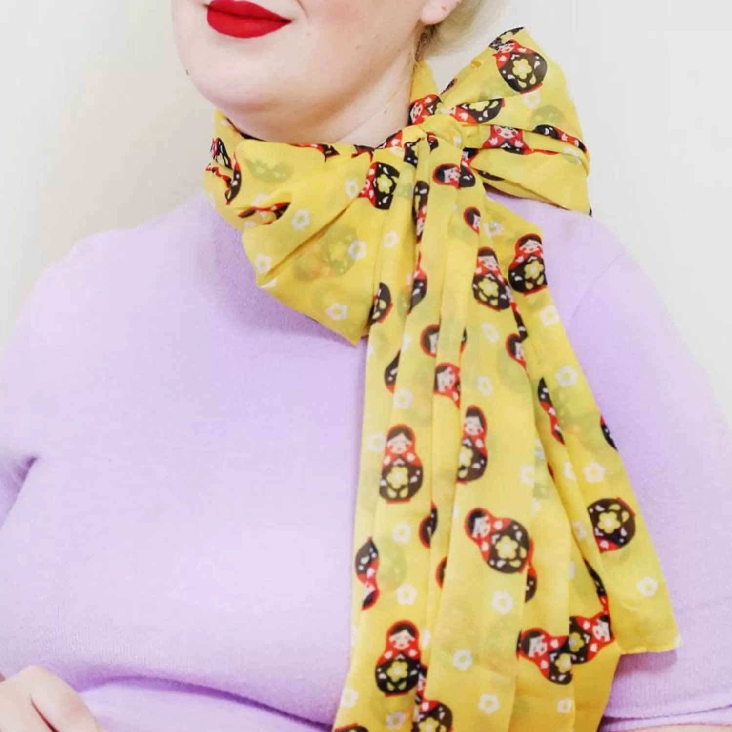 Matryoshka Memories Neck Large Neck Scarf*Erstwilder Fashion