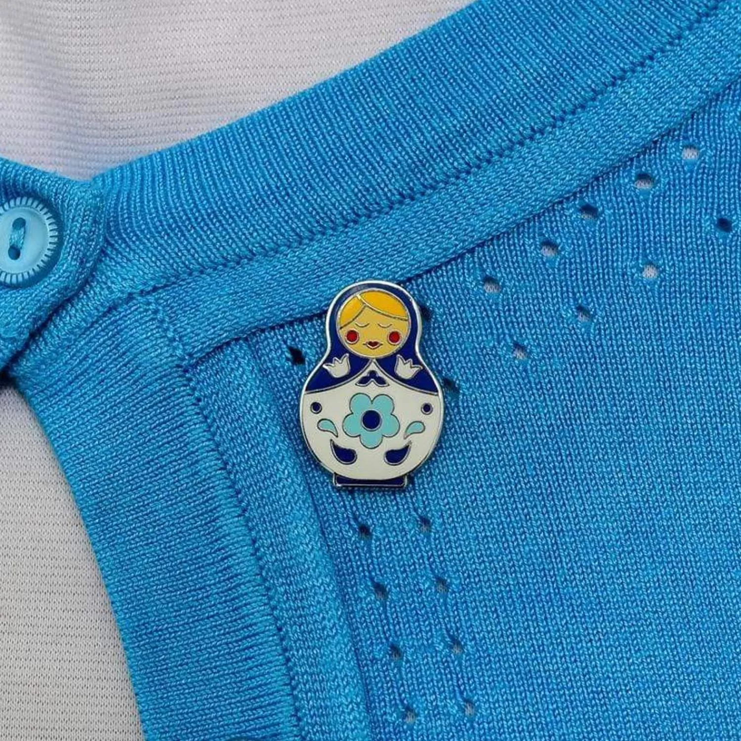 Matryoshka Memories Small Enamel Pin*Erstwilder New