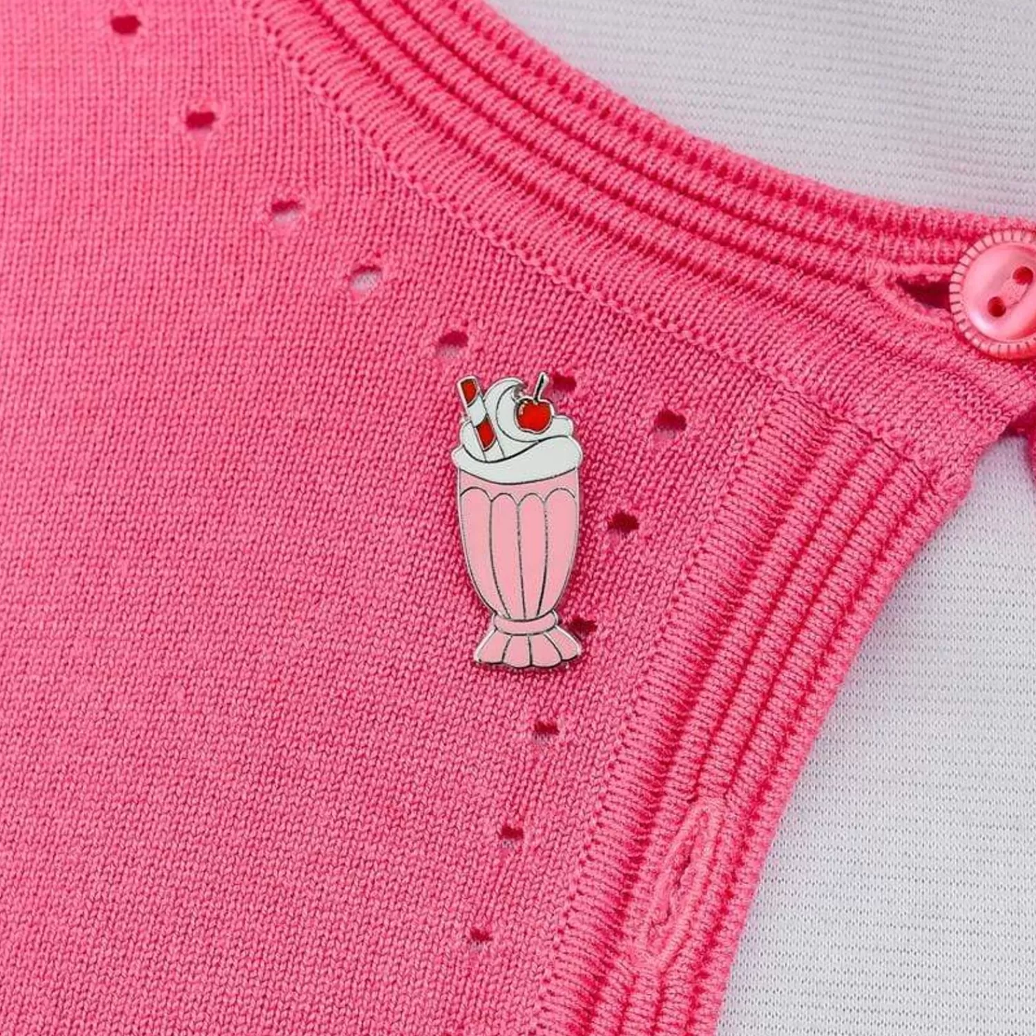 Meaningful Milkshake Enamel Pin*Erstwilder Outlet