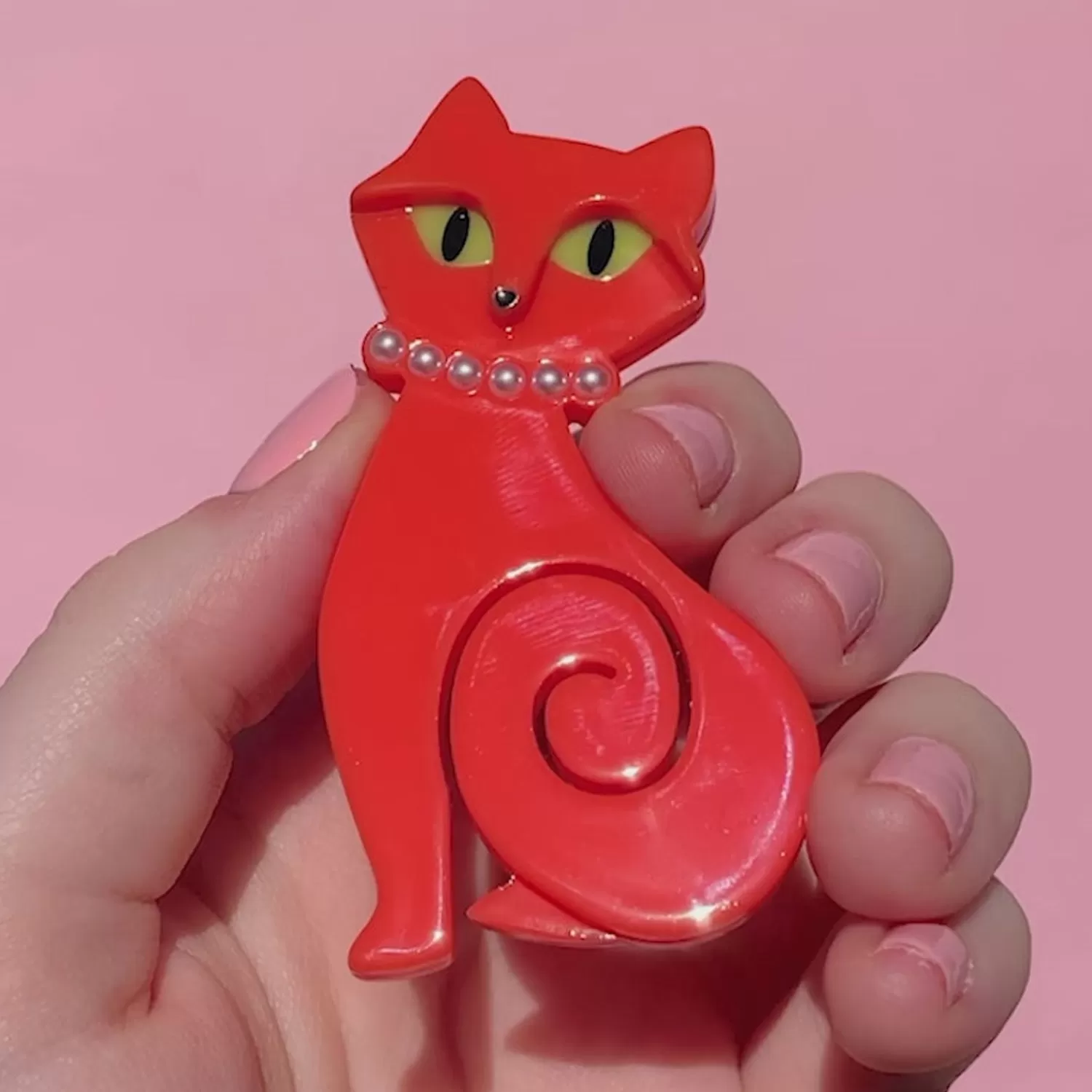 Meow At Midnight Brooch*Erstwilder Shop