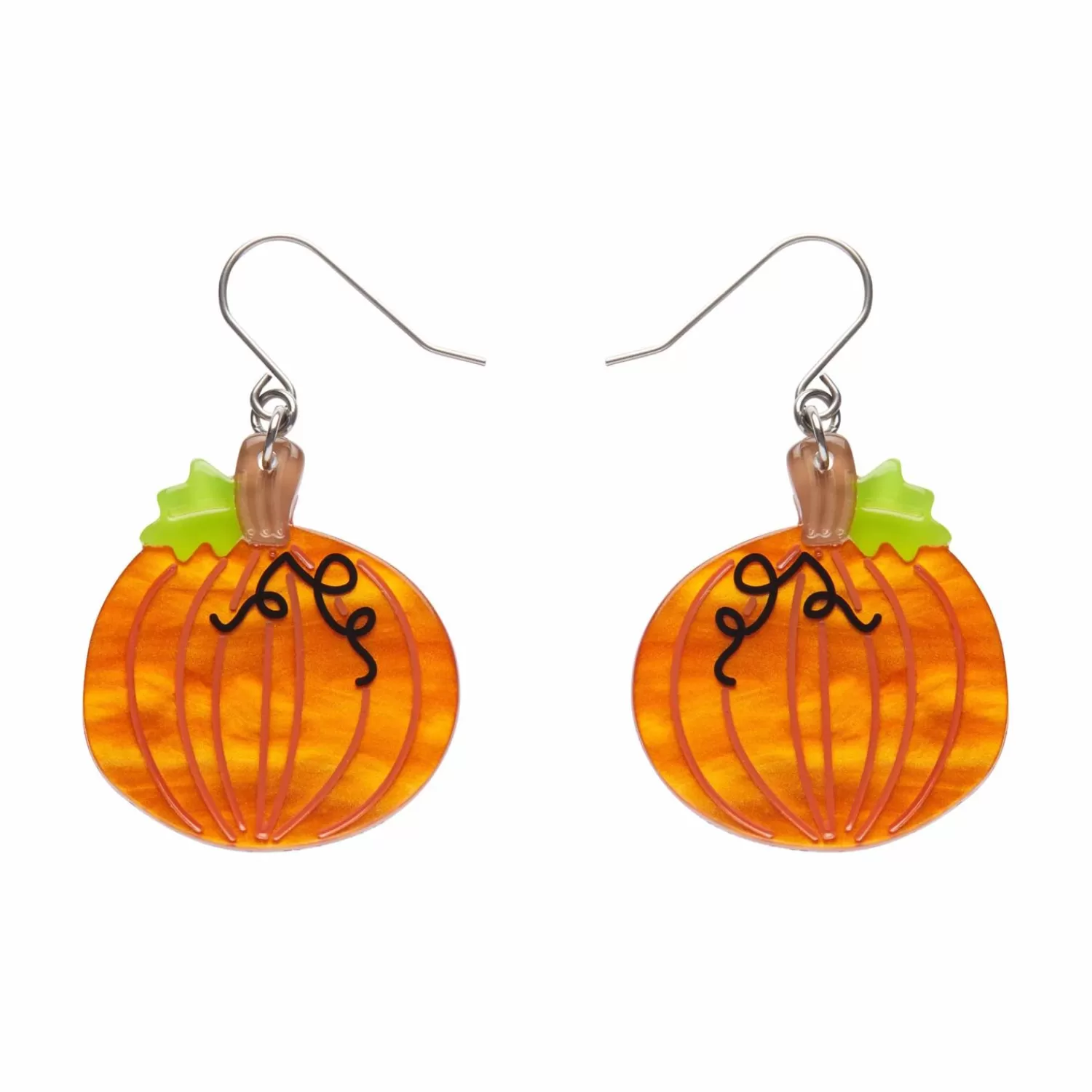 Midnight Magic Pumpkin Drop Earrings*Erstwilder Discount