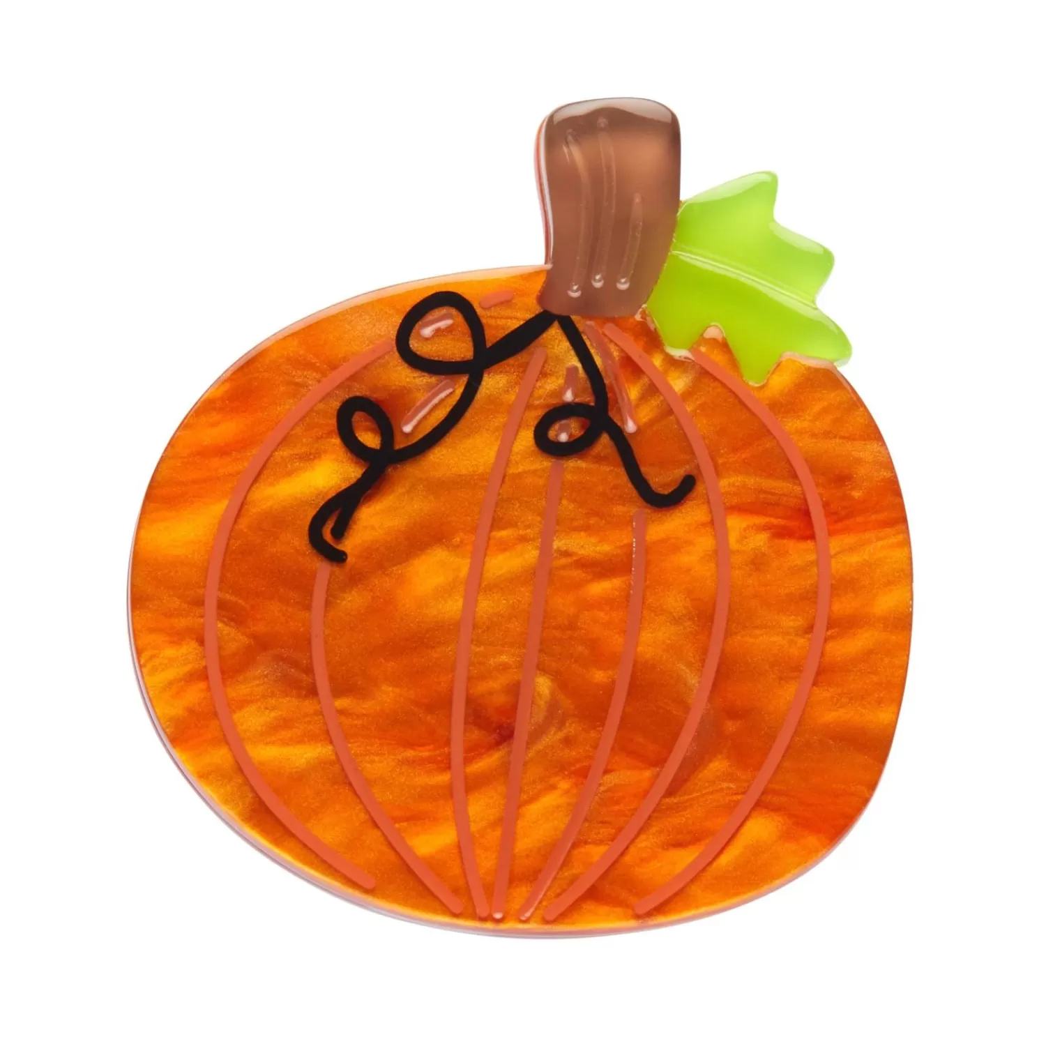 Midnight Magic Pumpkin Mini Brooch*Erstwilder Best Sale