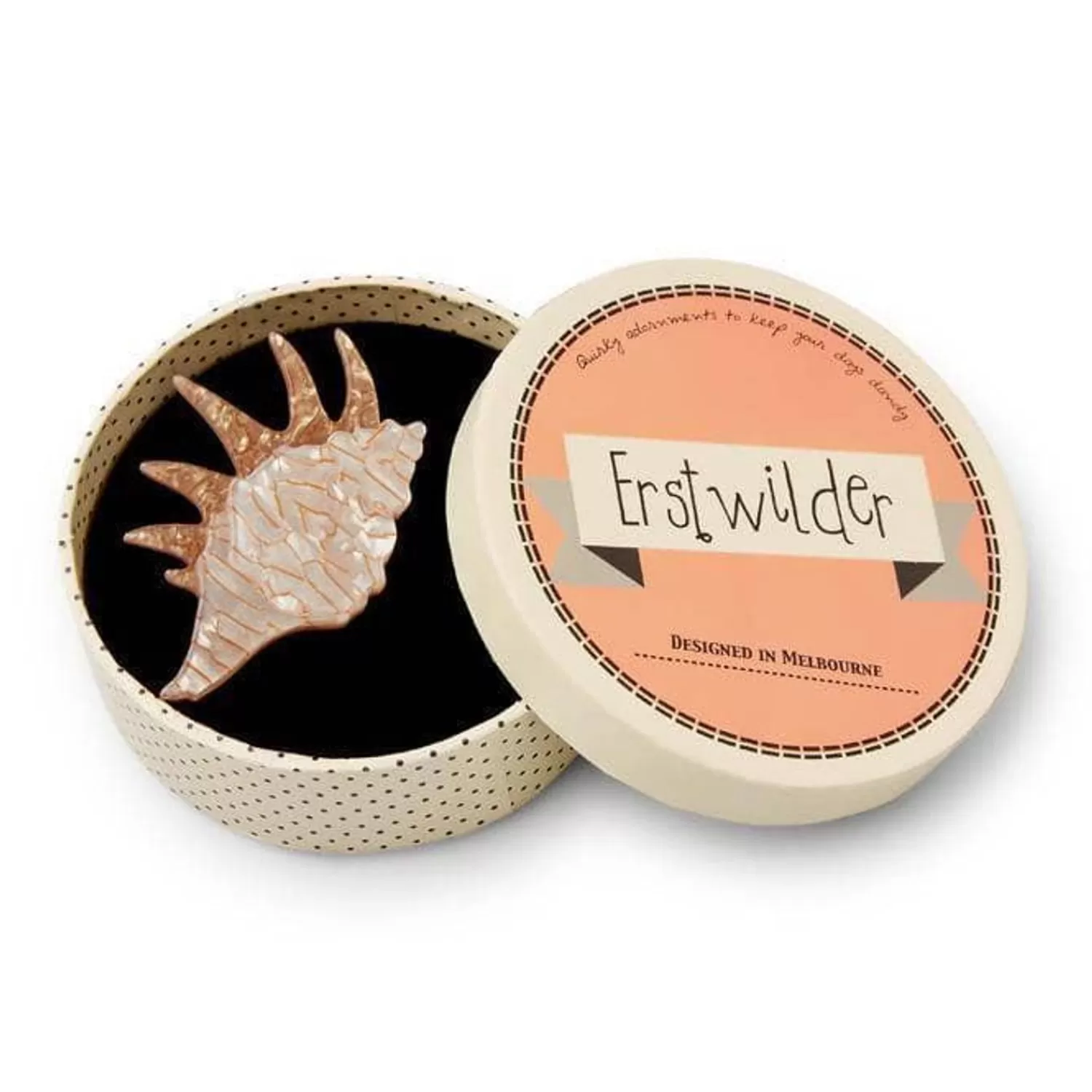 Mobile Home Shell Brooch*Erstwilder Hot