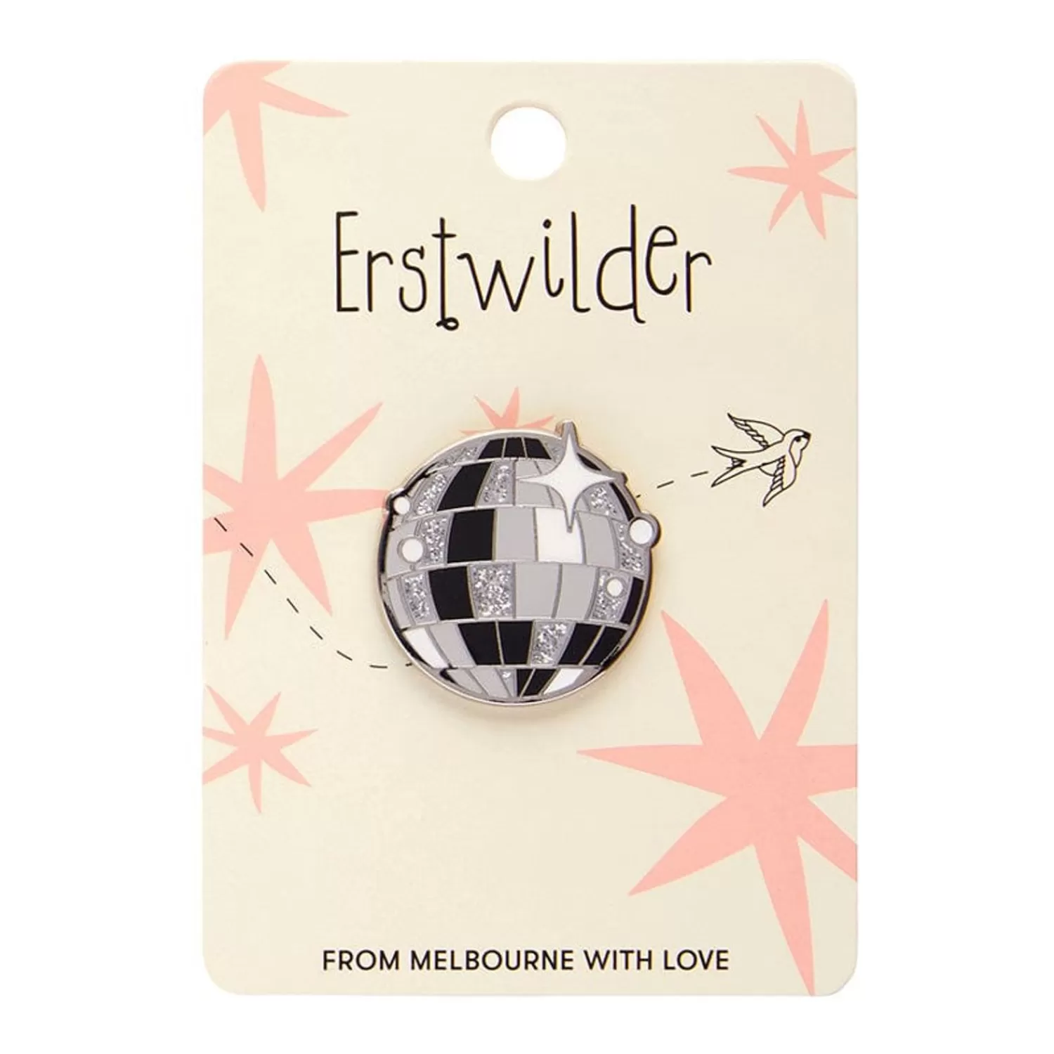 Mosaic Mirror Enamel Pin*Erstwilder Flash Sale