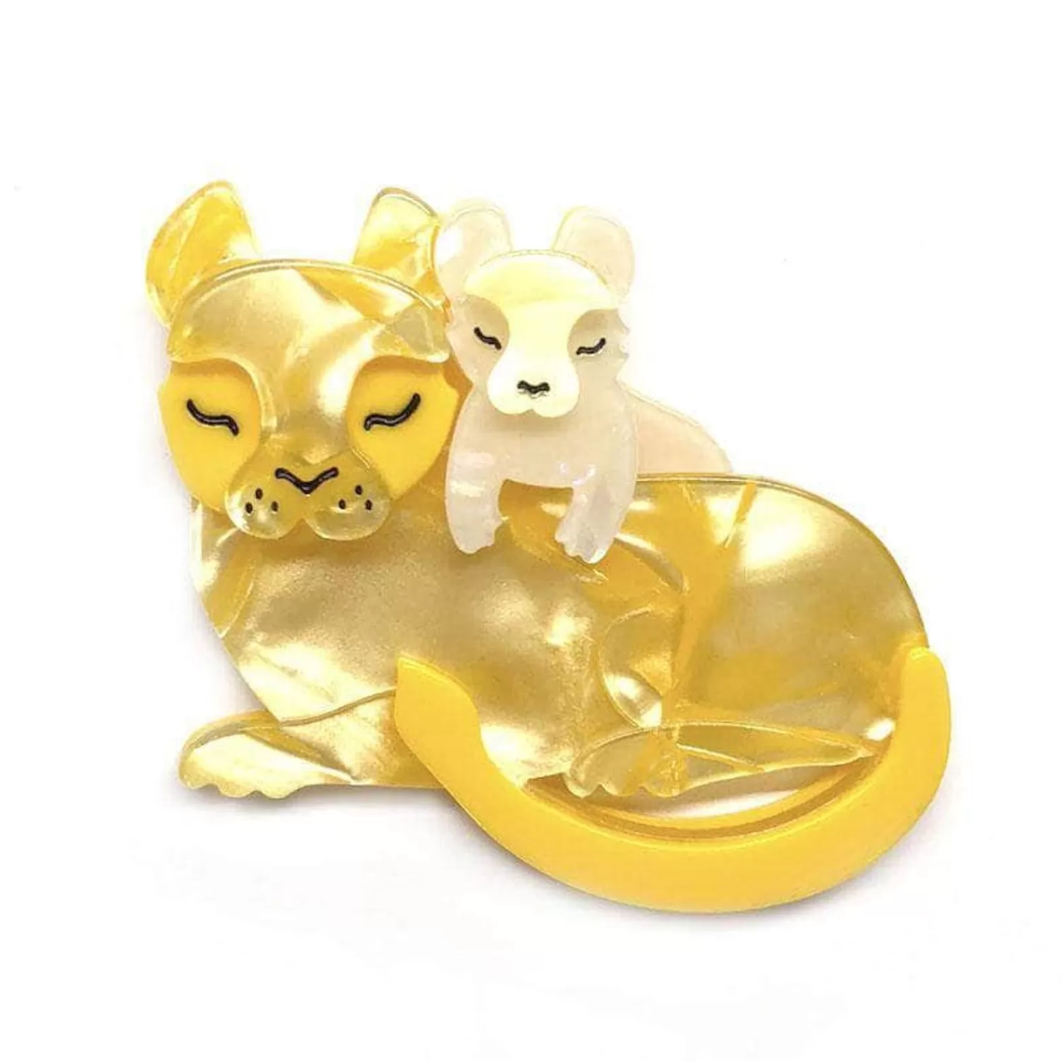 Mother Cub Love Lion Brooch*Erstwilder Cheap