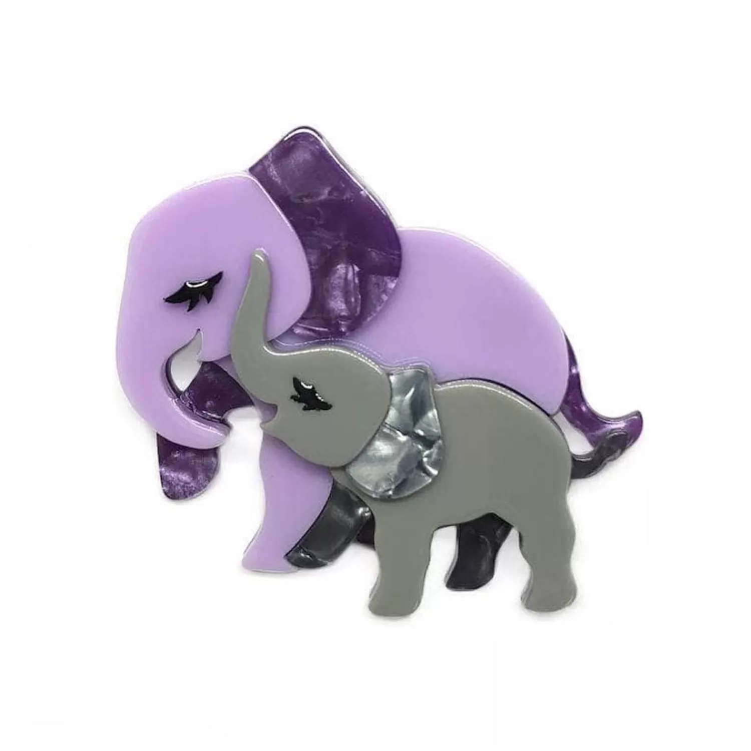 Mother Ella Elephants Brooch*Erstwilder Outlet