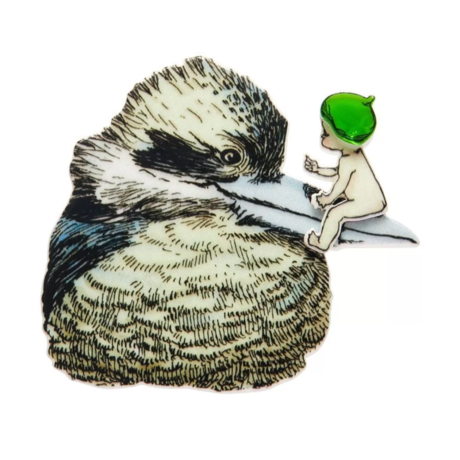 Mrs. Kookaburra Brooch*Erstwilder Cheap