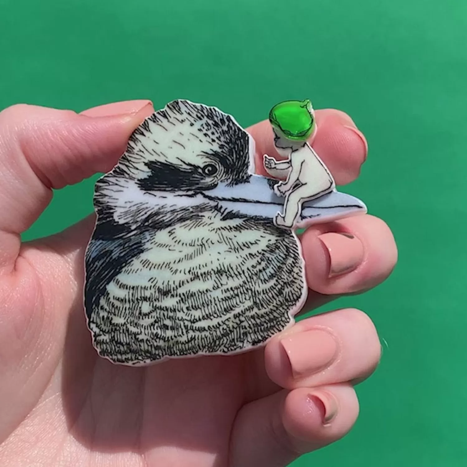 Mrs. Kookaburra Brooch*Erstwilder Cheap