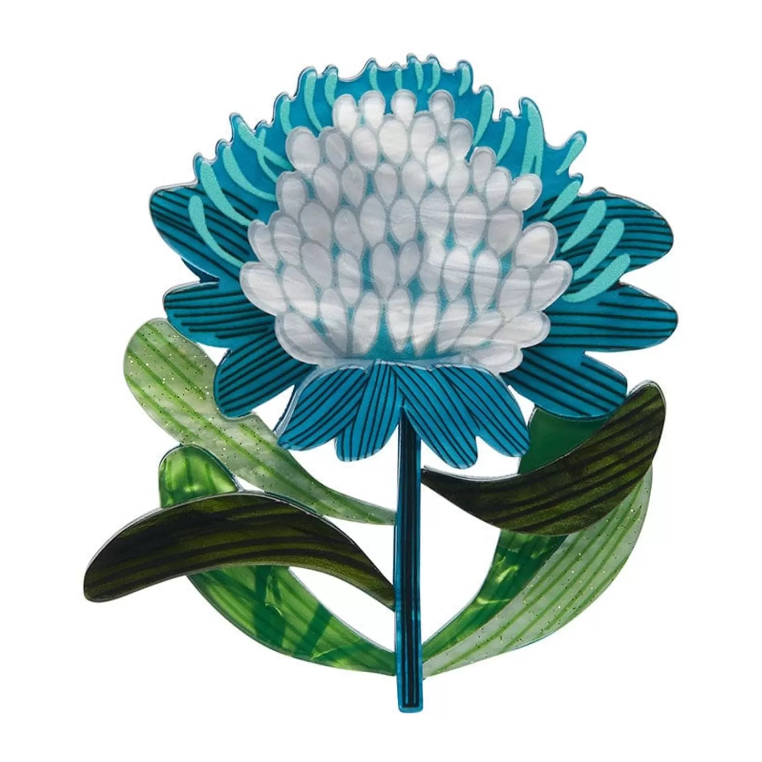 Mythical Blue Waratah Brooch*Erstwilder Best Sale