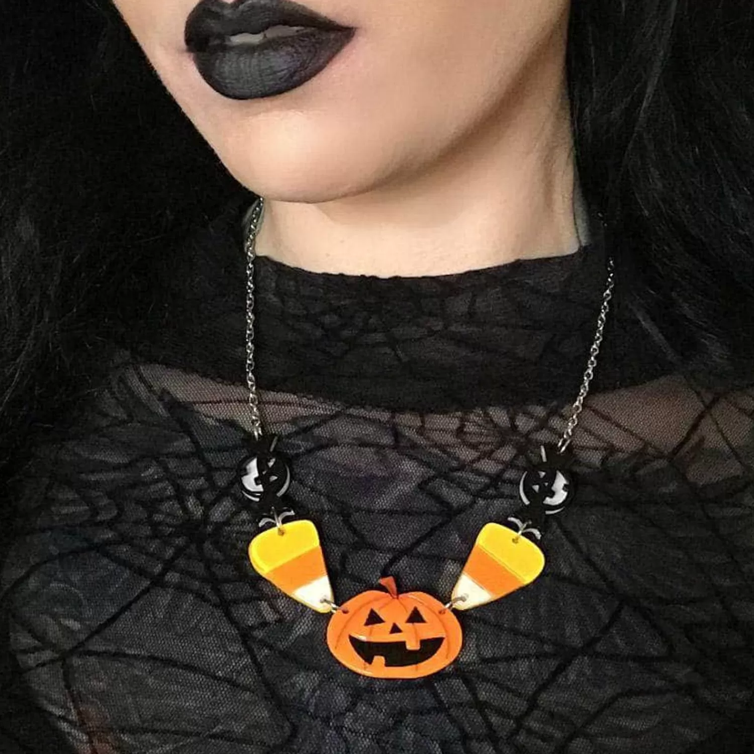 No Tricks Halloween Necklace*Erstwilder Store