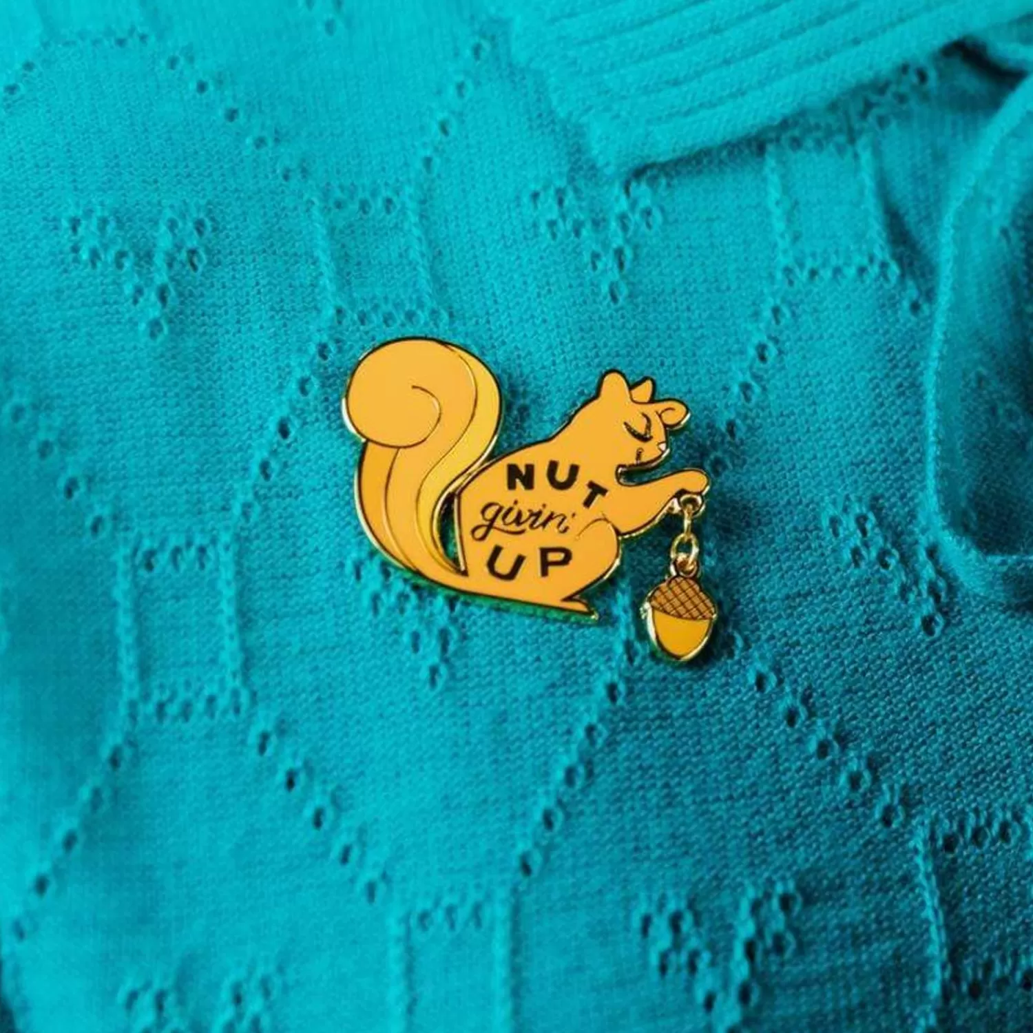 Nut Givin' Up Enamel Pin*Erstwilder Outlet