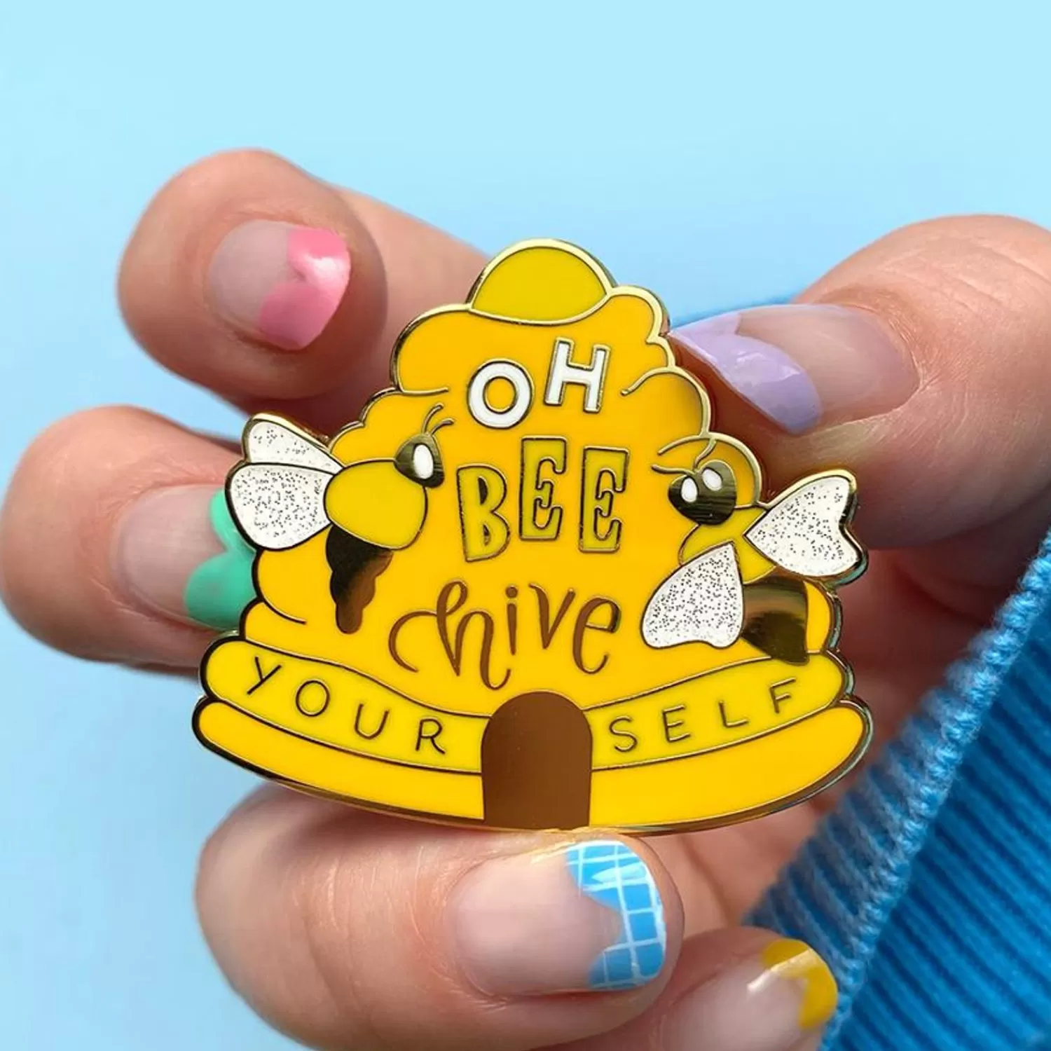 Oh Bee Hive Enamel Pin*Erstwilder Cheap