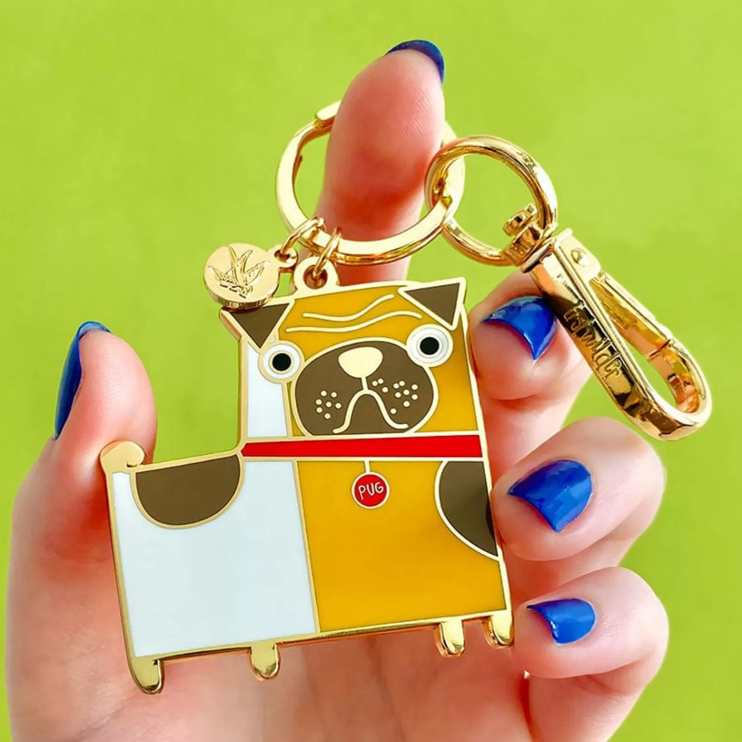 Order Of The Pug Enamel Key Ring*Erstwilder Sale