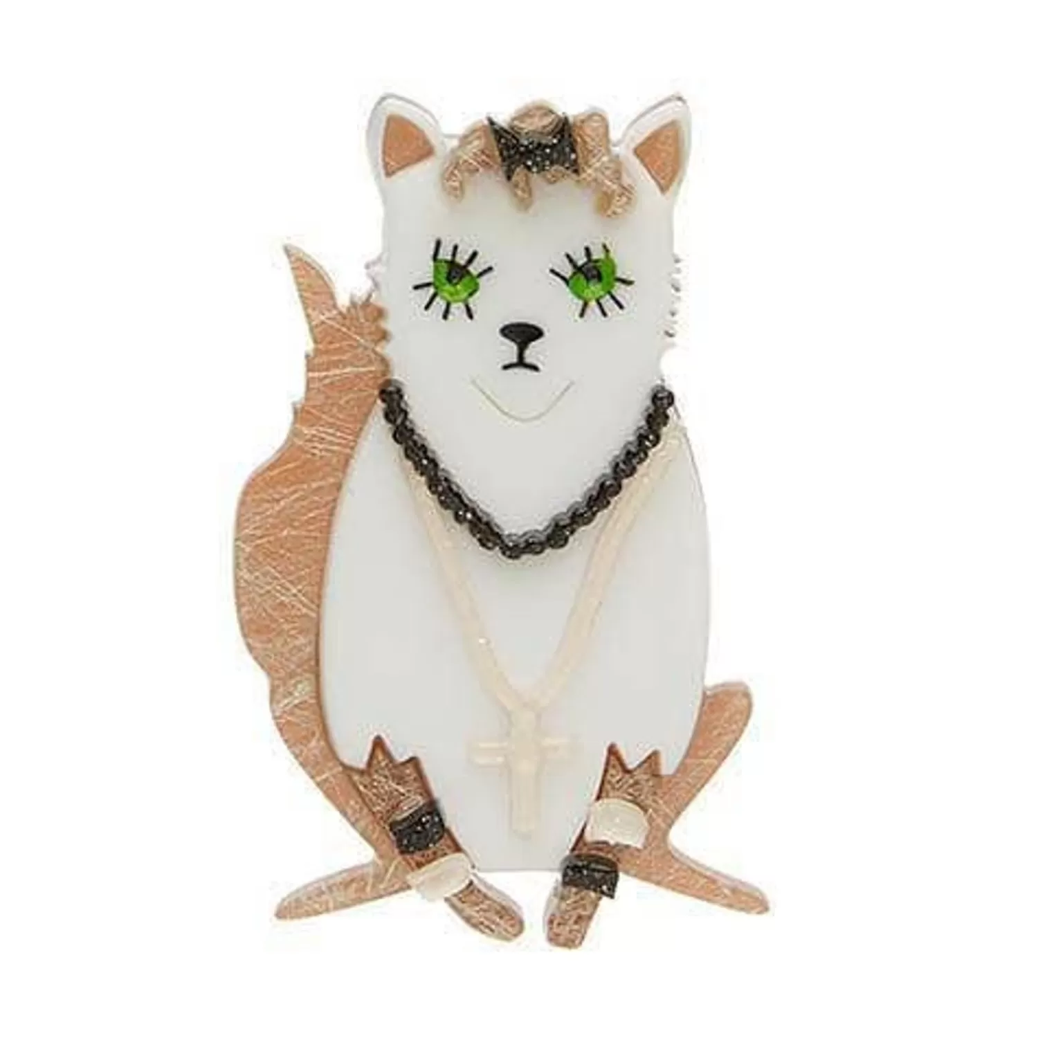 Papa Don'T Preach Cat Brooch*Erstwilder Hot