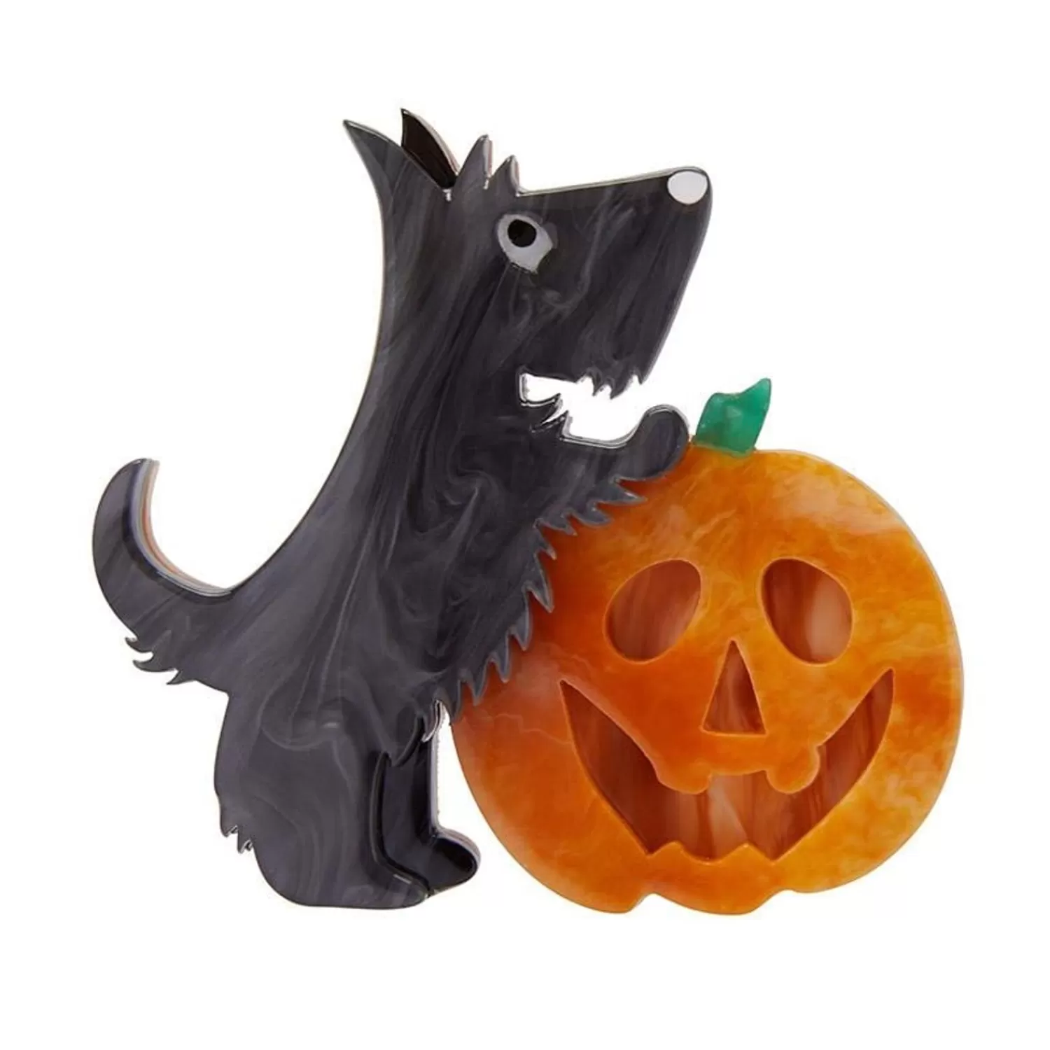 Patch The Pumpkin Pup Brooch*Erstwilder Cheap