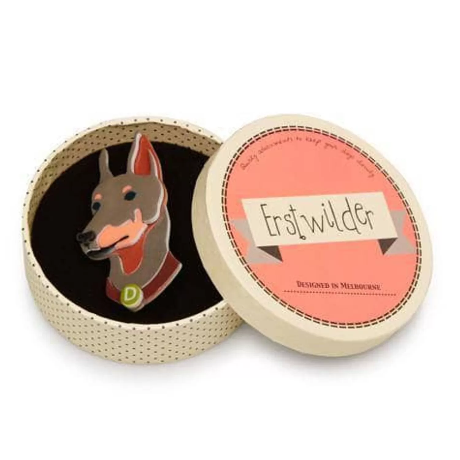 Patrick Pinscher Dog Brooch*Erstwilder Store