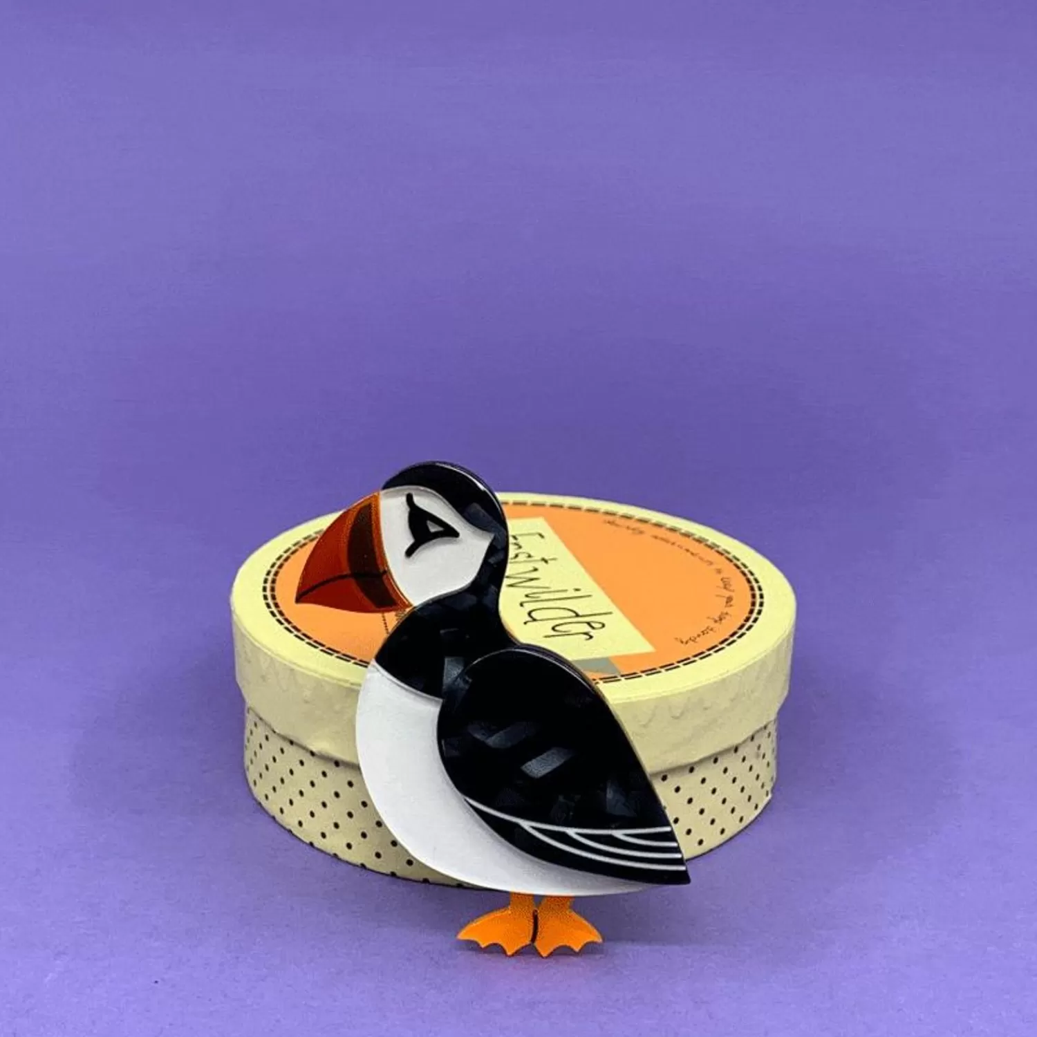 Piccolo Puffin Brooch*Erstwilder Cheap