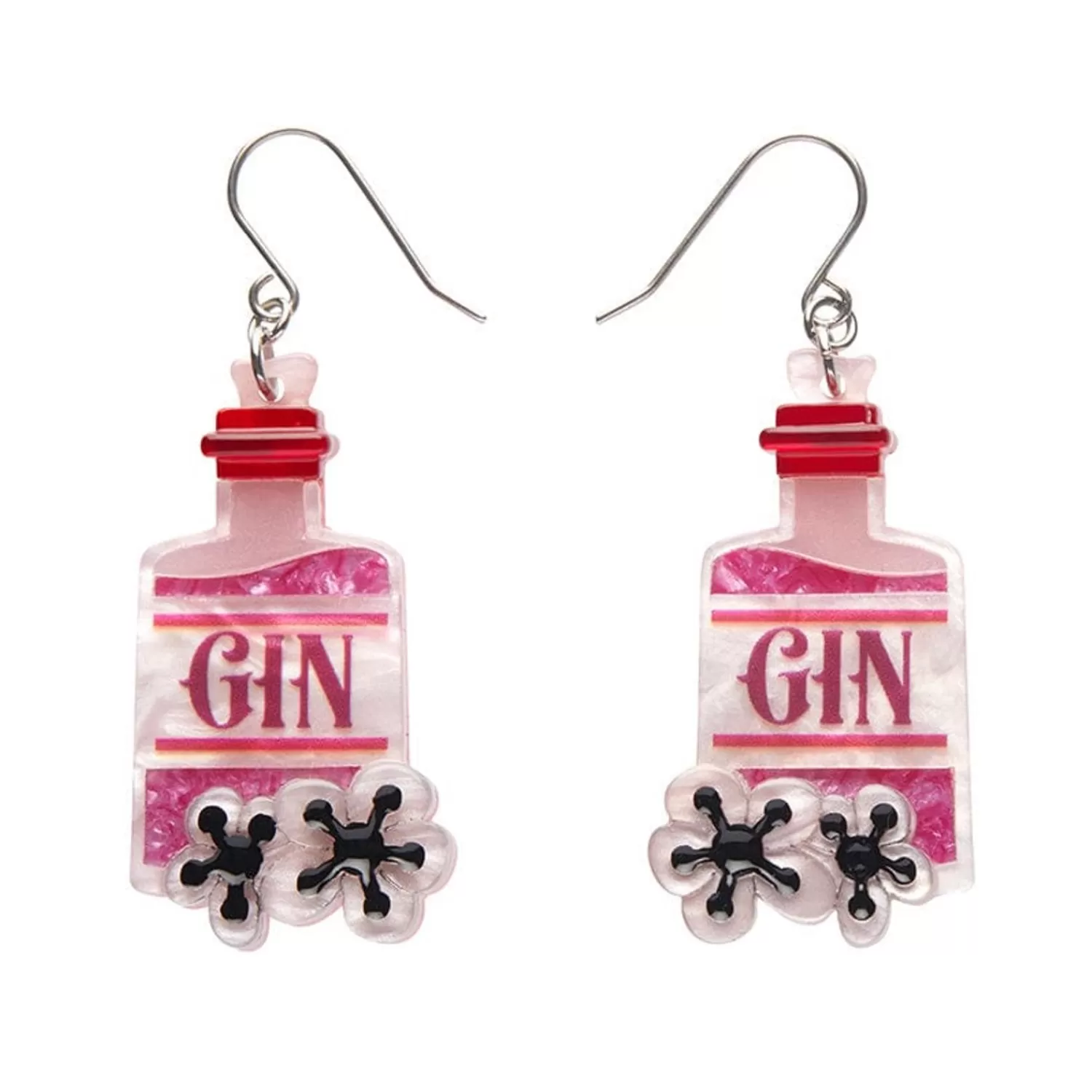 Pink Gin Party Drop Earrings*Erstwilder Cheap