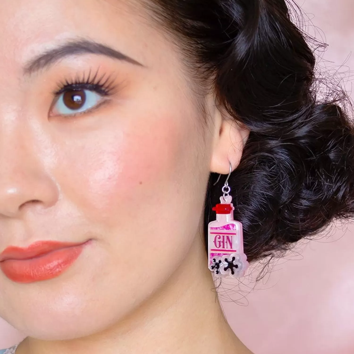 Pink Gin Party Drop Earrings*Erstwilder Cheap