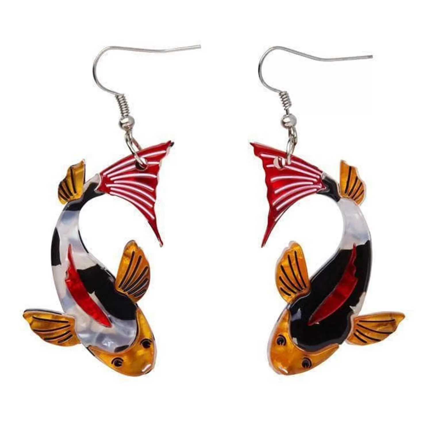 Playing Koi Earrings*Erstwilder Hot