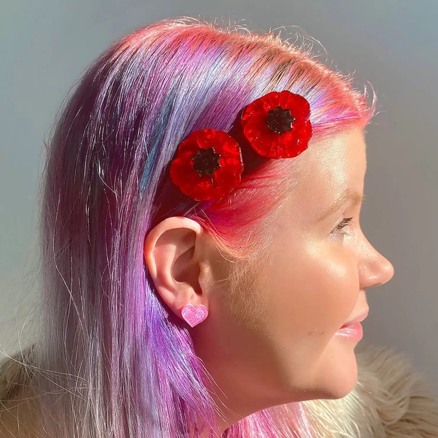 Poppy Field Hair Clips Set - 2 Piece*Erstwilder Fashion