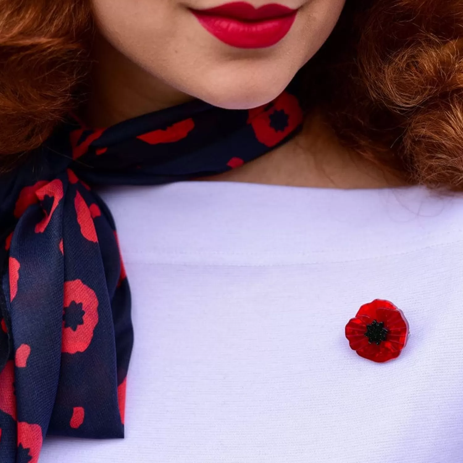 Poppy Field Mini Brooch*Erstwilder Clearance