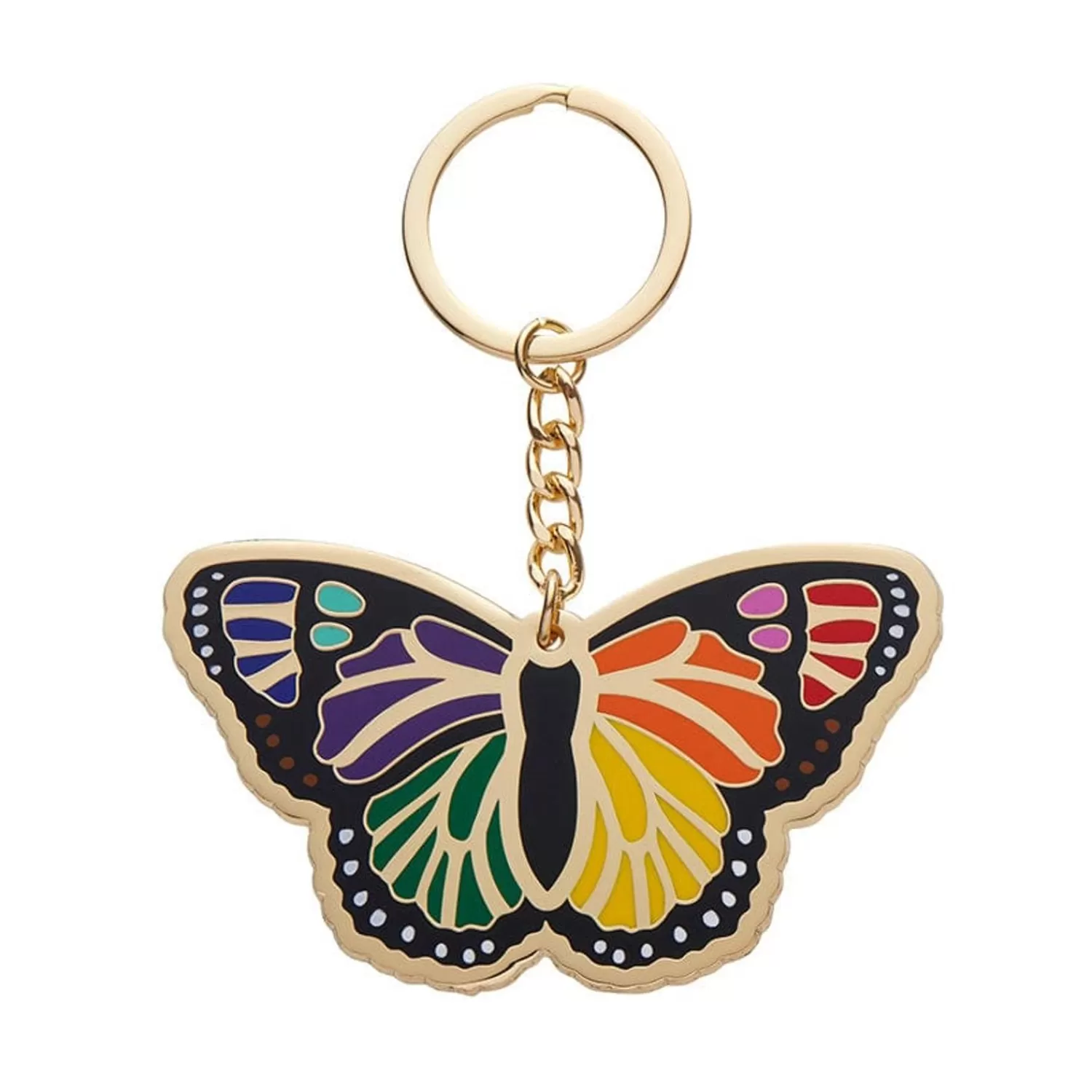 Prince Of Pride Butterfly Enamel Key Ring*Erstwilder Clearance