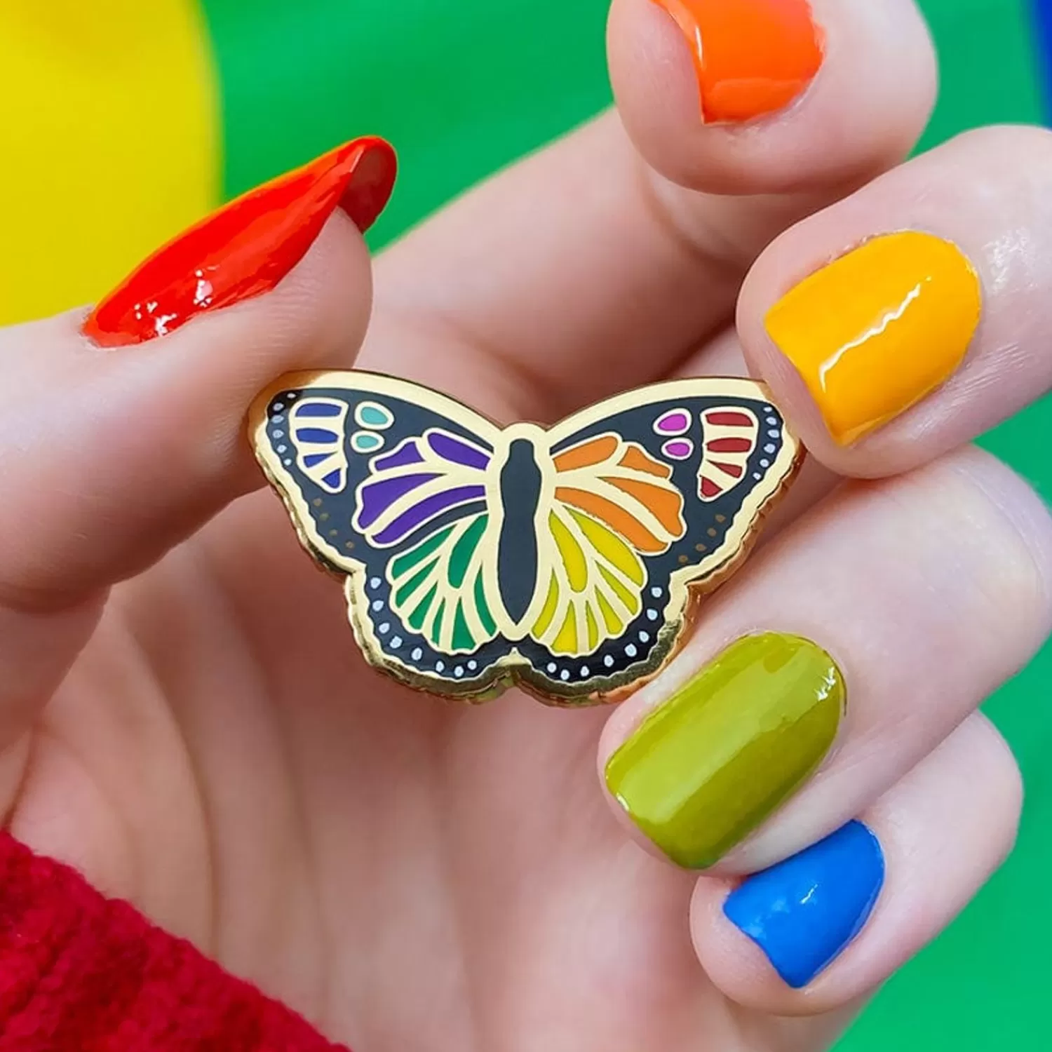 Prince Of Pride Butterfly Enamel Pin*Erstwilder Sale