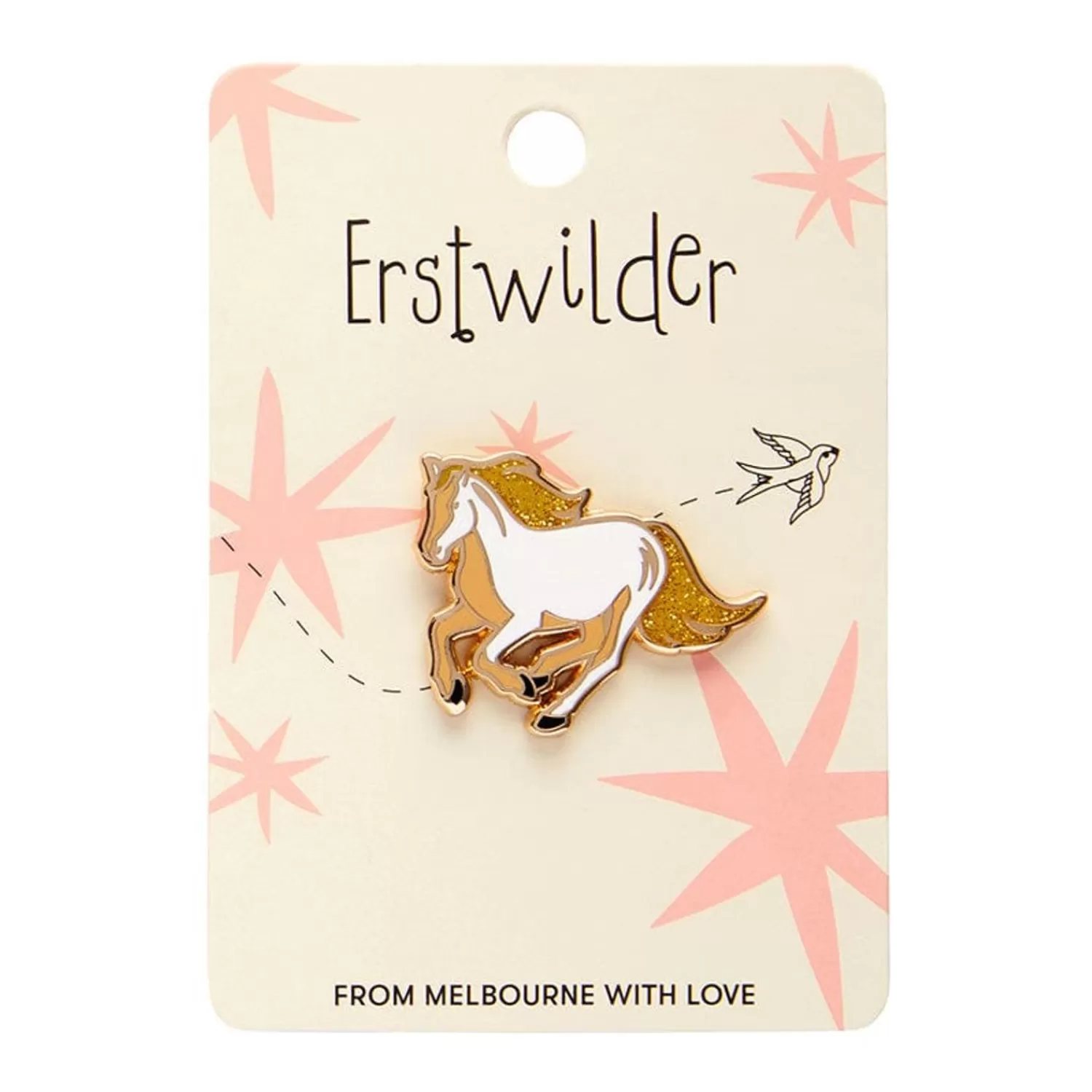 Princely Steed Enamel Pin*Erstwilder Flash Sale