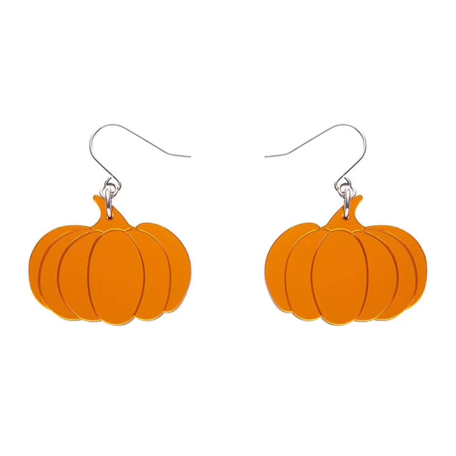 Pumpkin Mirror Drop Earrings - Orange*Erstwilder Flash Sale