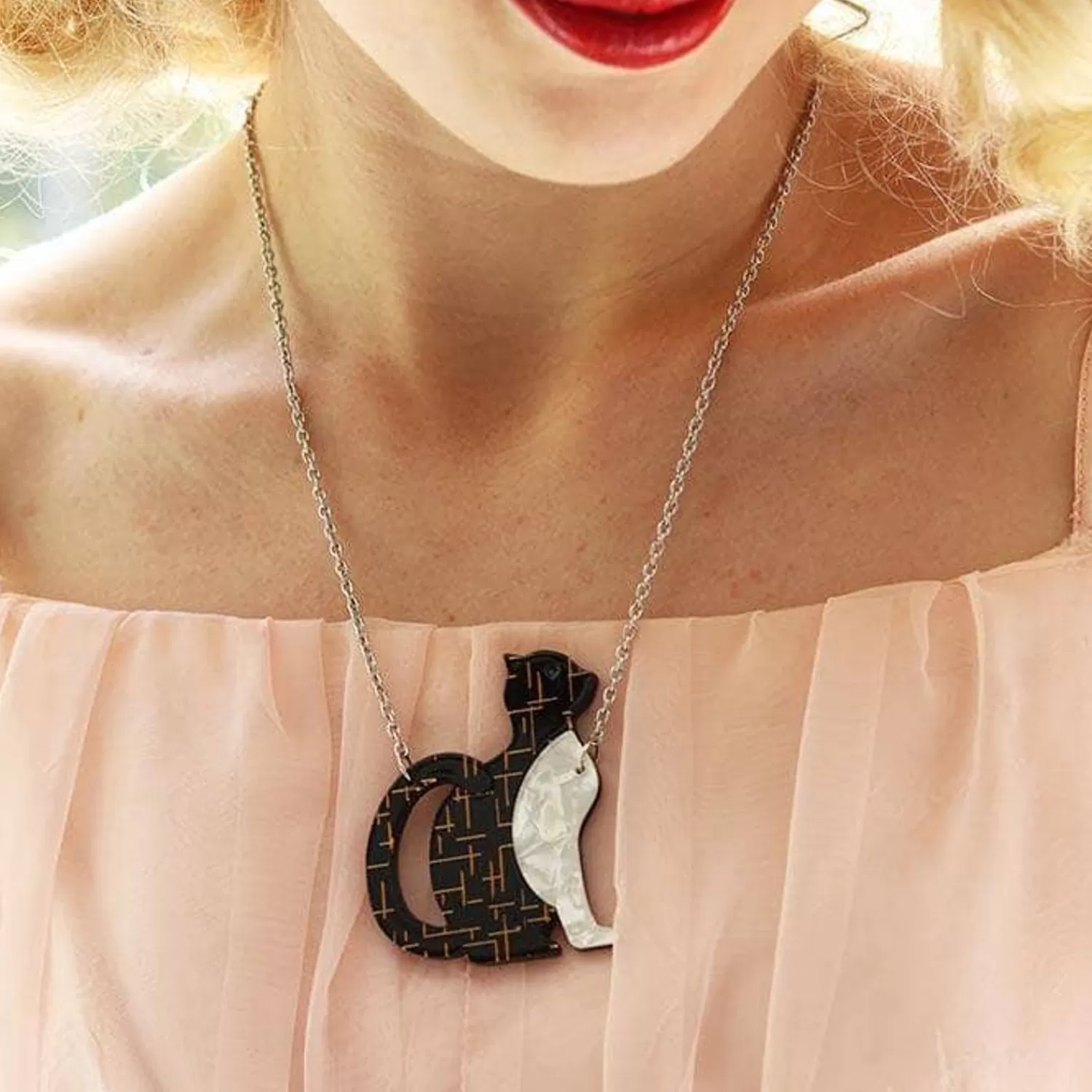 Purrfectly Content Cat Necklace*Erstwilder Fashion