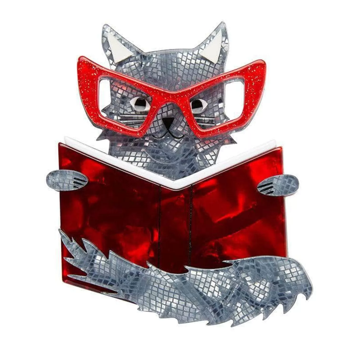 Puss In Books Brooch*Erstwilder Discount