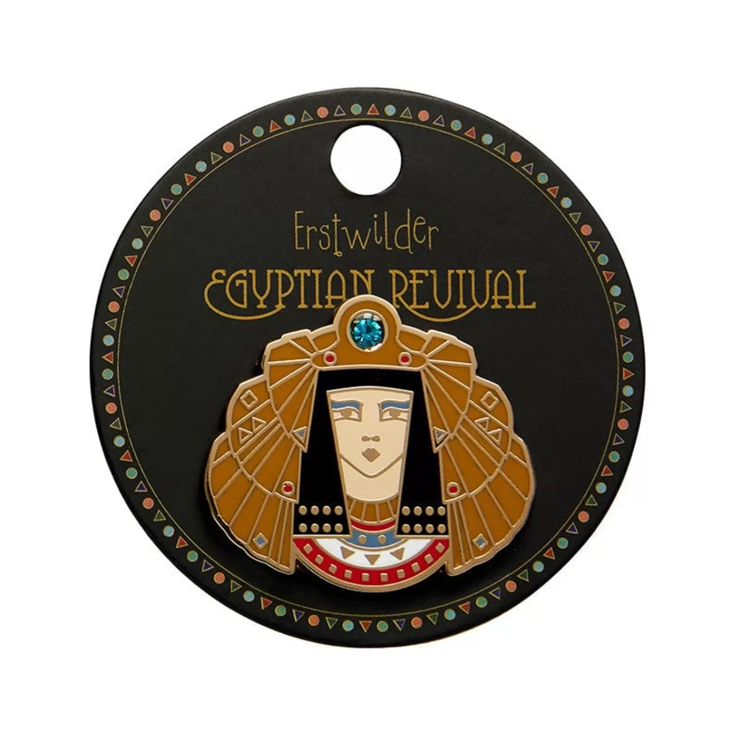 Queen Of The Nile Cleopatra Enamel Pin*Erstwilder Fashion