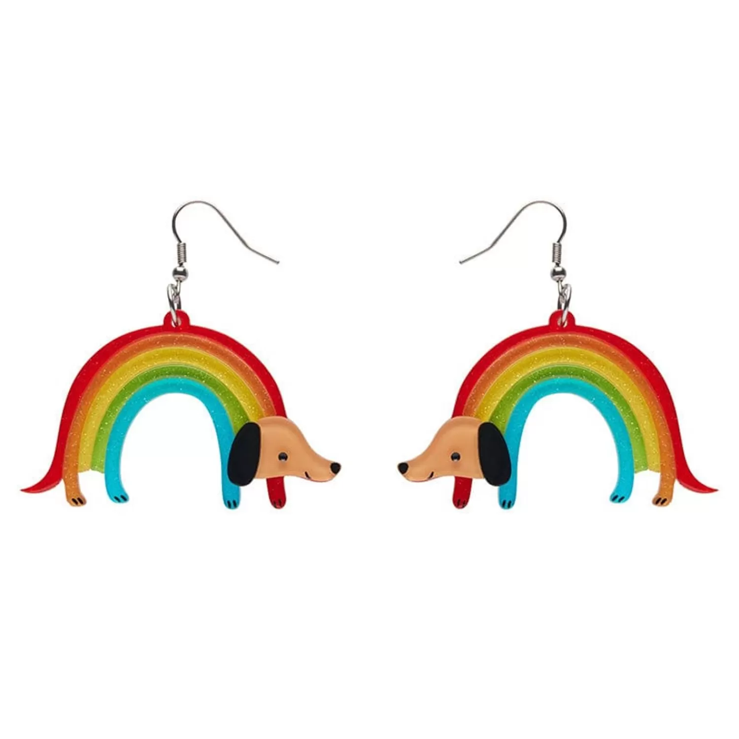 Rainbow Ruff Earrings*Erstwilder Best