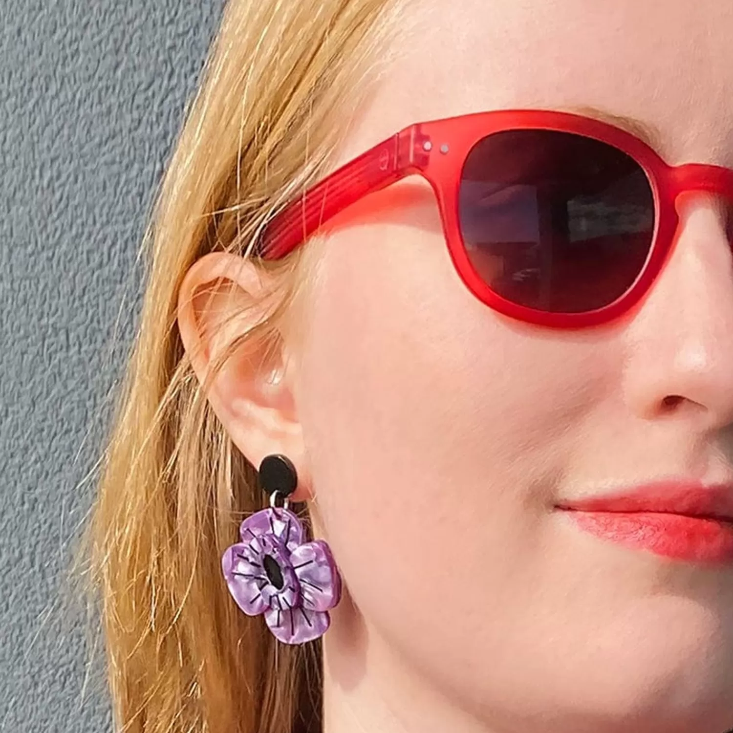 Remembrance Poppy Drop Earrings*Erstwilder Online