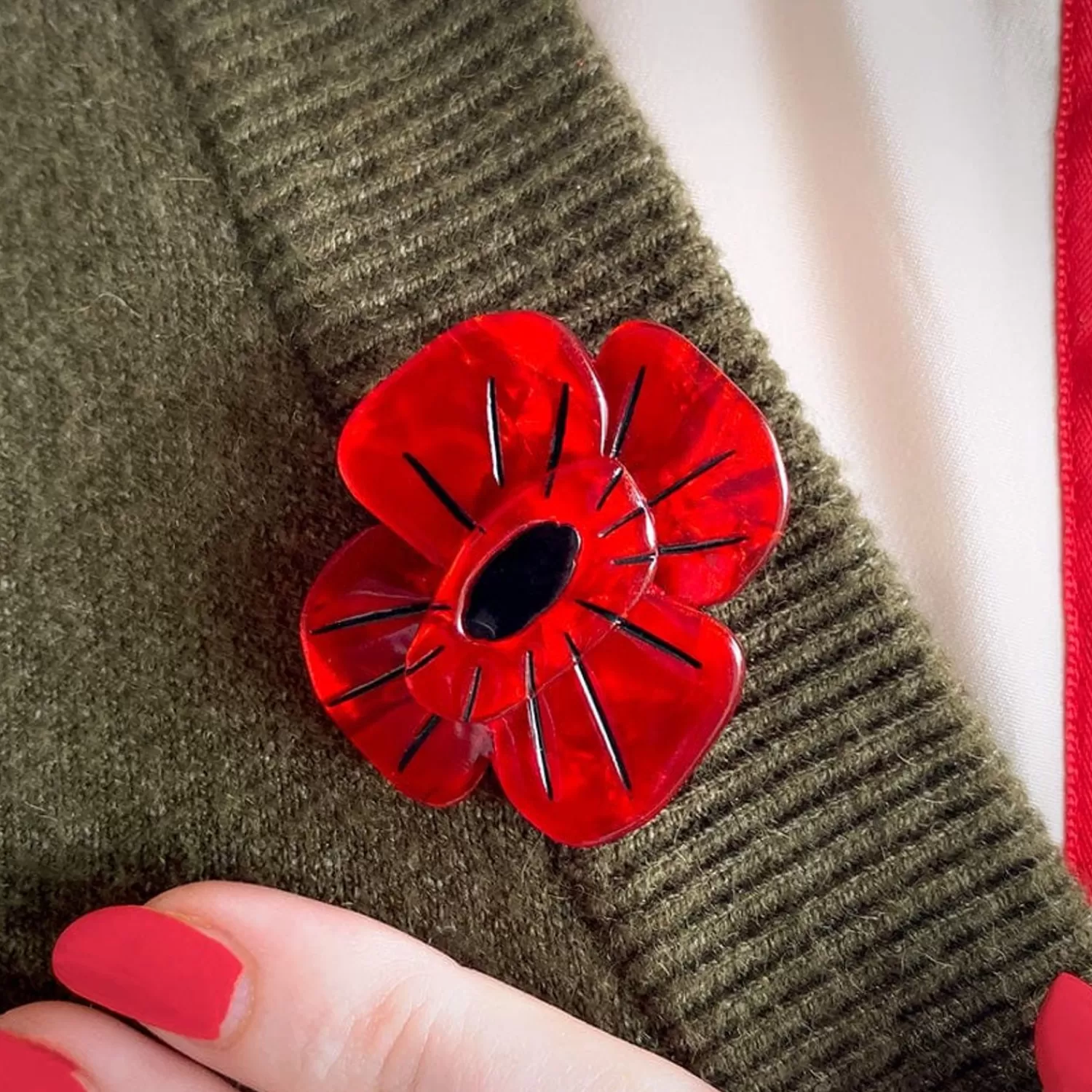 Remembrance Poppy Mini Brooch*Erstwilder Online