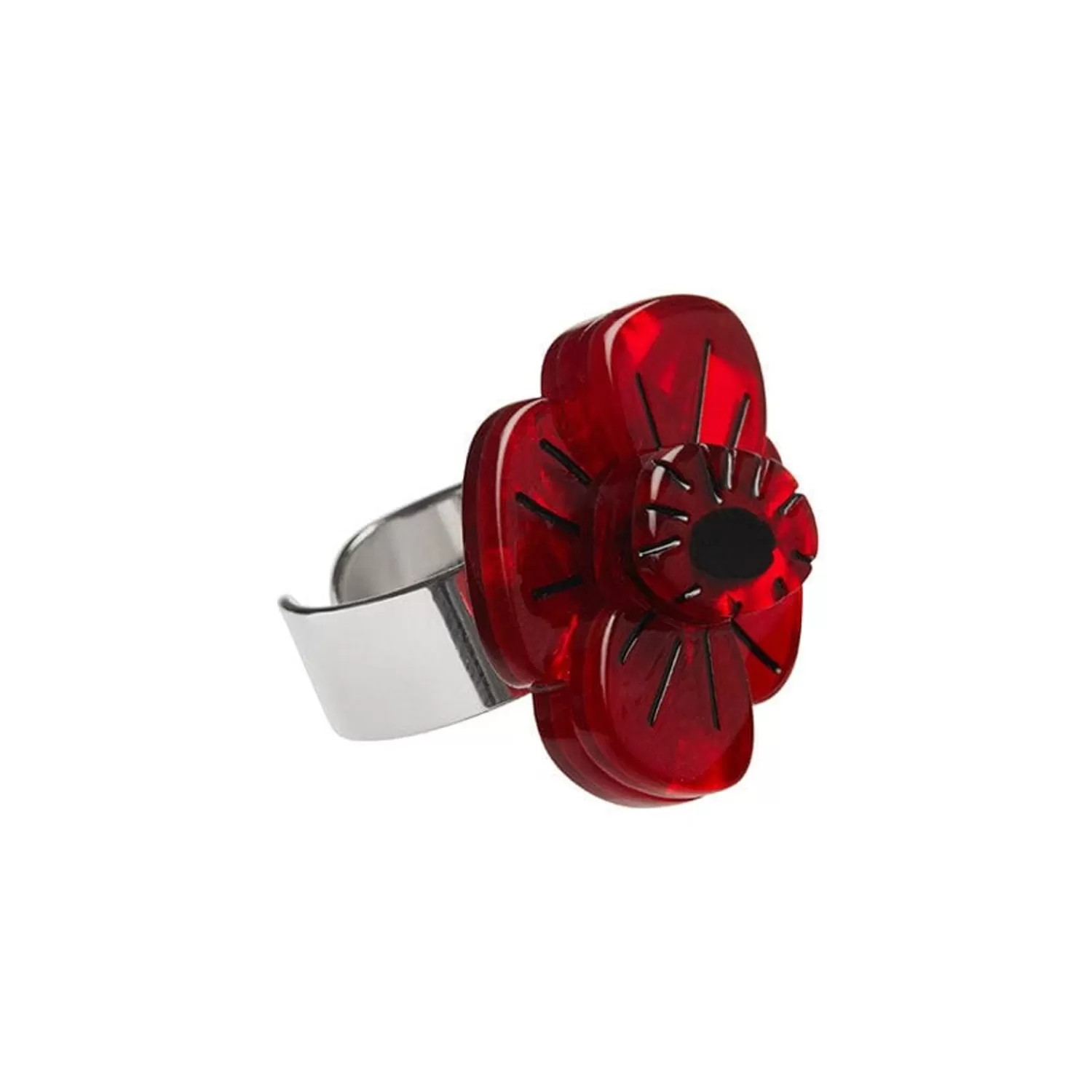 Remembrance Poppy Ring*Erstwilder Fashion