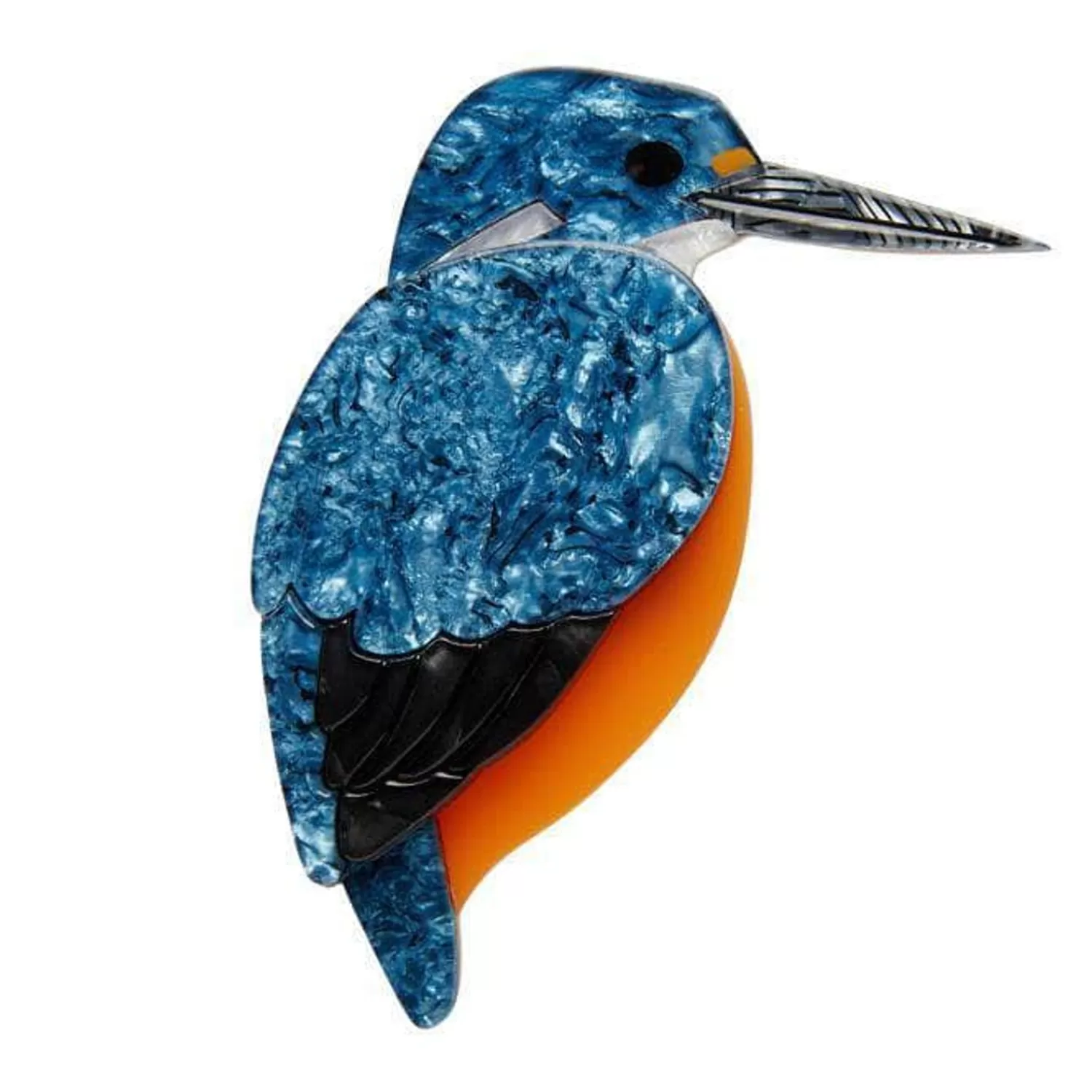 Royal Reeler Kingfisher Brooch*Erstwilder Flash Sale