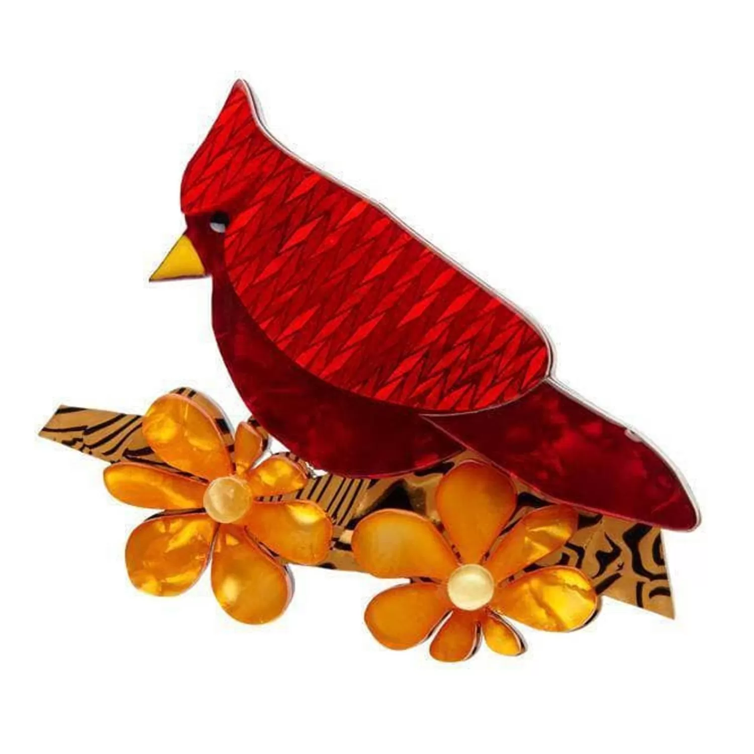 Ruby The Red Cardinal Brooch*Erstwilder Hot