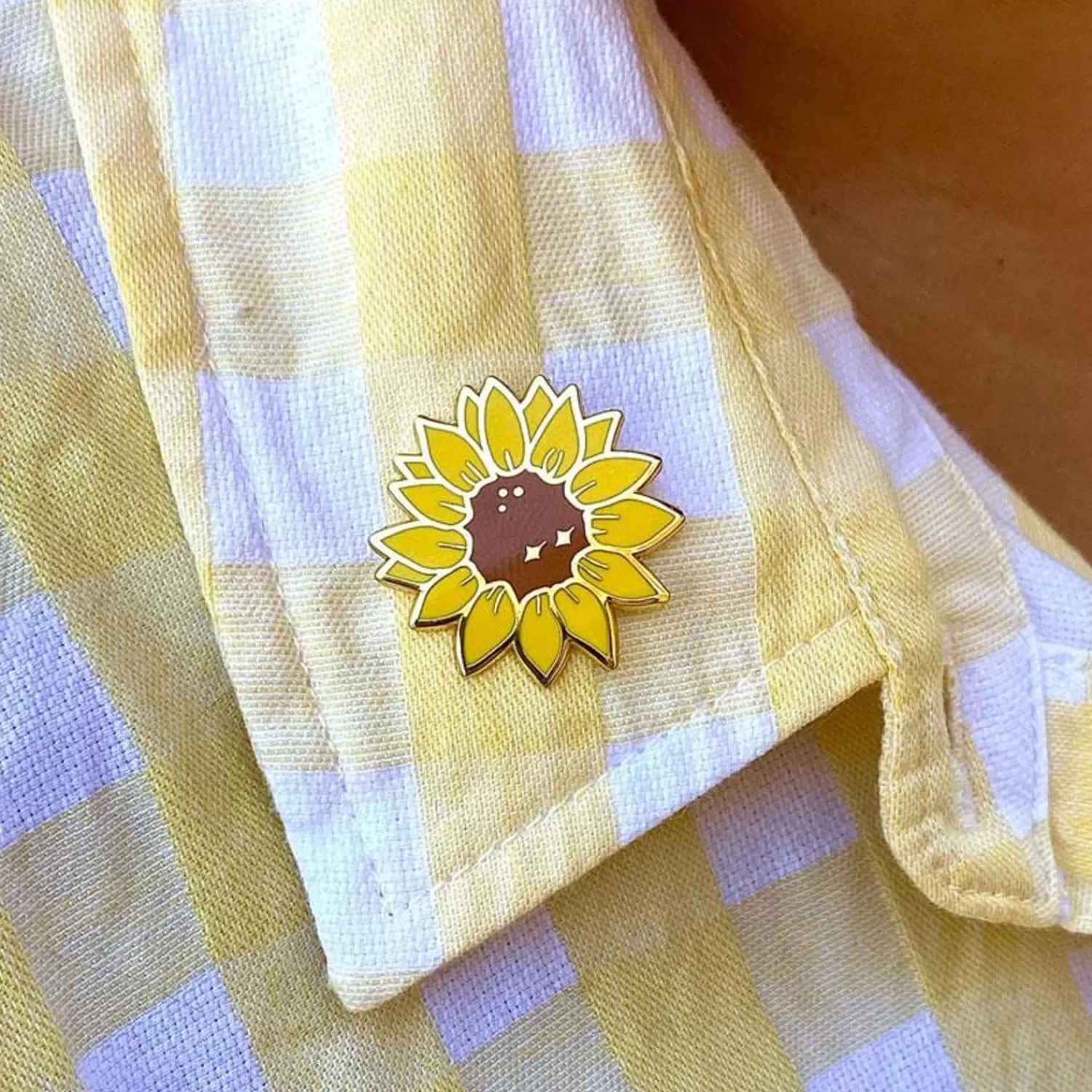 Salubrious Sunflower Enamel Pin*Erstwilder Flash Sale